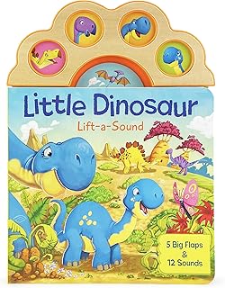 Little Dinosaur Lift-a-Sound Children's Lift-a-Flap Board Book for Babies and Toddlers, Ages 1-5