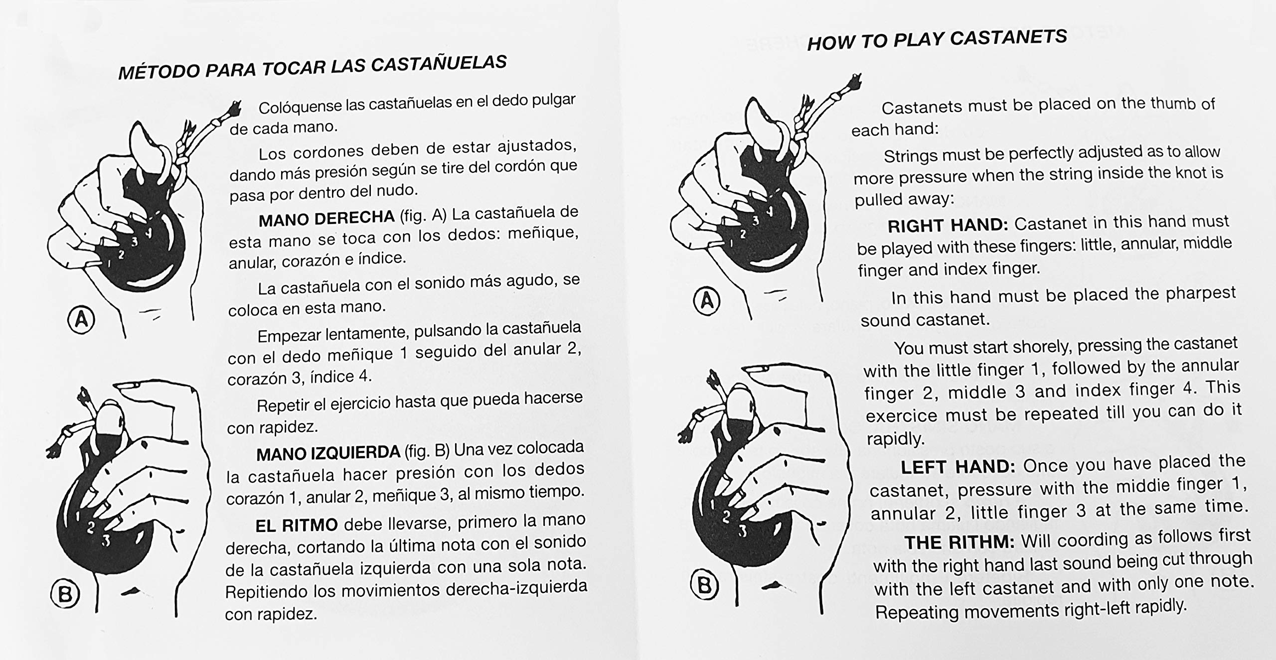 Castañuelas para Bailes Flamenco Fibra Especial del Numero 7 con funda Skay - Rockmusic España