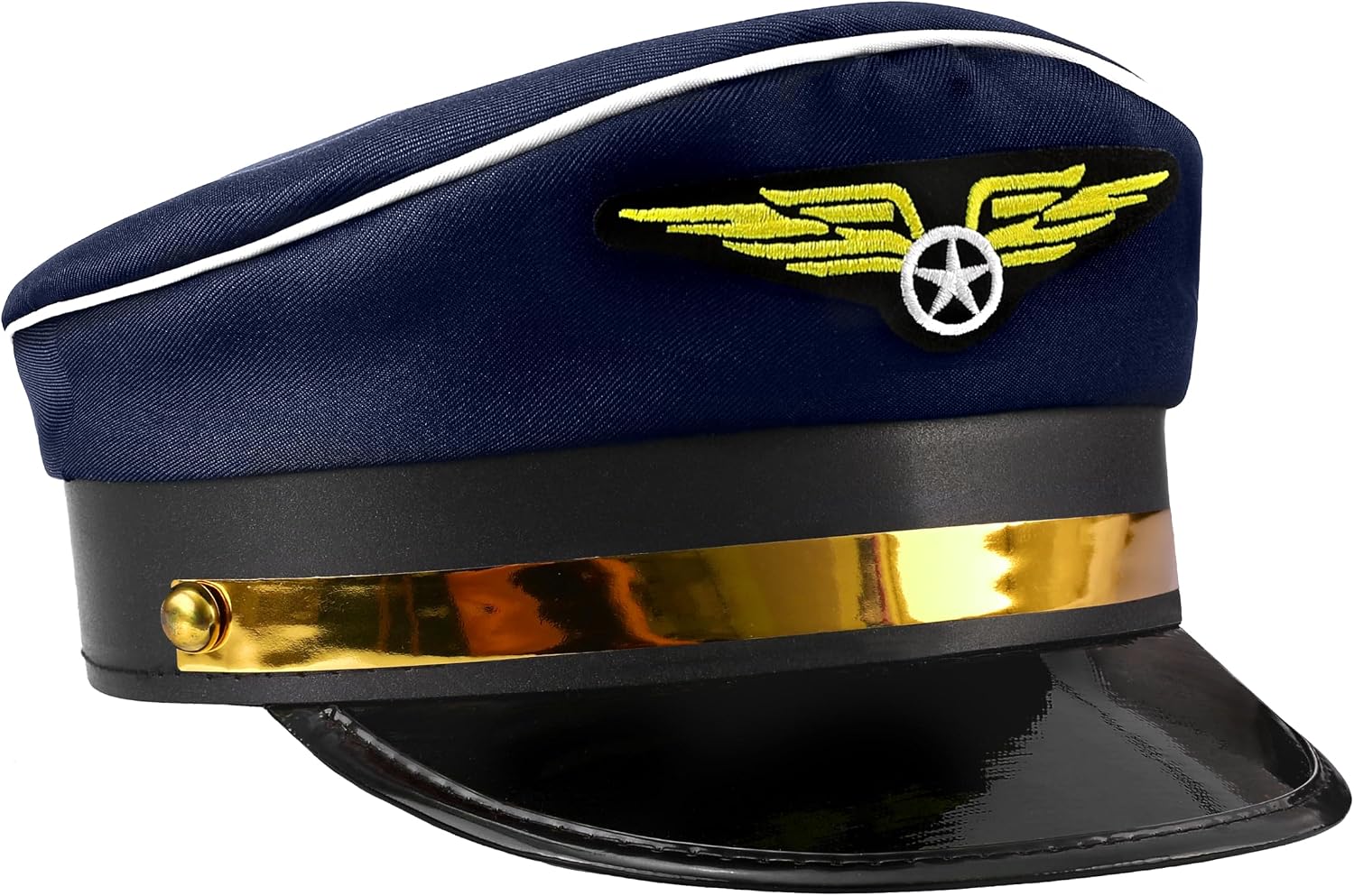 Funny World Pilot Hat Captain Cap Costume Accessory for Adults