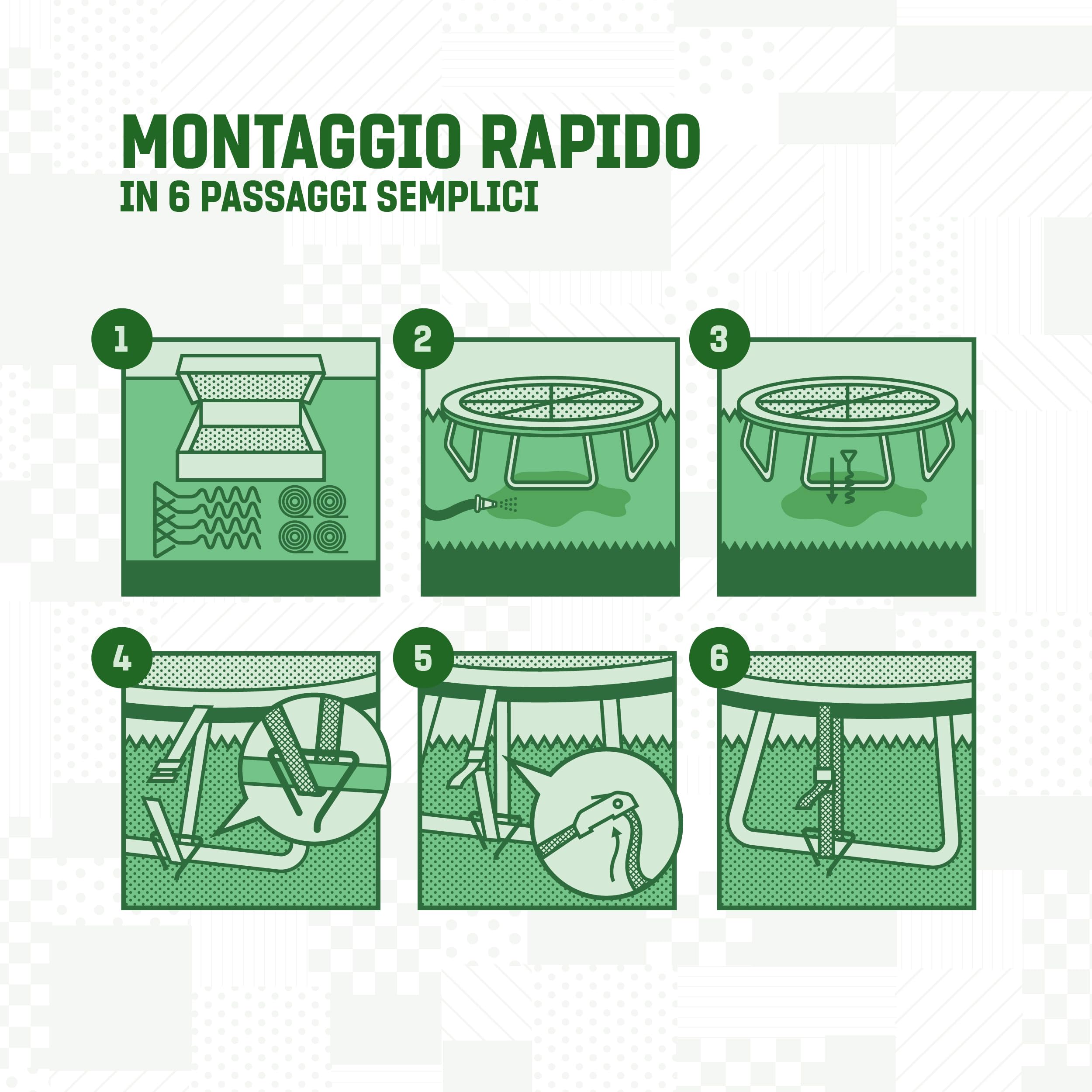 GardenGloss Set Di Ancoraggi Per Trampolino (4 Pezzi) - 40 Cm Ancoraggi Robusti Per Il Terreno Per Trampolino - Ancoraggi A Vite Per Un Fissaggio Sicuro Nel Terreno