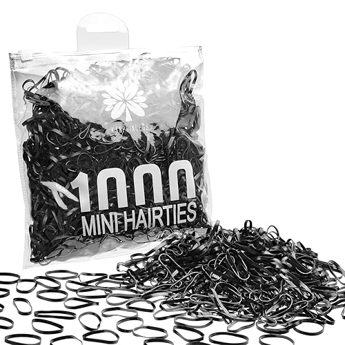 Kanprincess 1000 mini bandas de goma elásticas negras, bandas suaves para el cabello pequeñas para niños pequeños, lazos elásticos para el cabello Kanprincess 1000 mini bandas de goma elásticas negras, bandas suaves para el cabello pequeñas para niños pequeños, lazos elásticos para el cabello