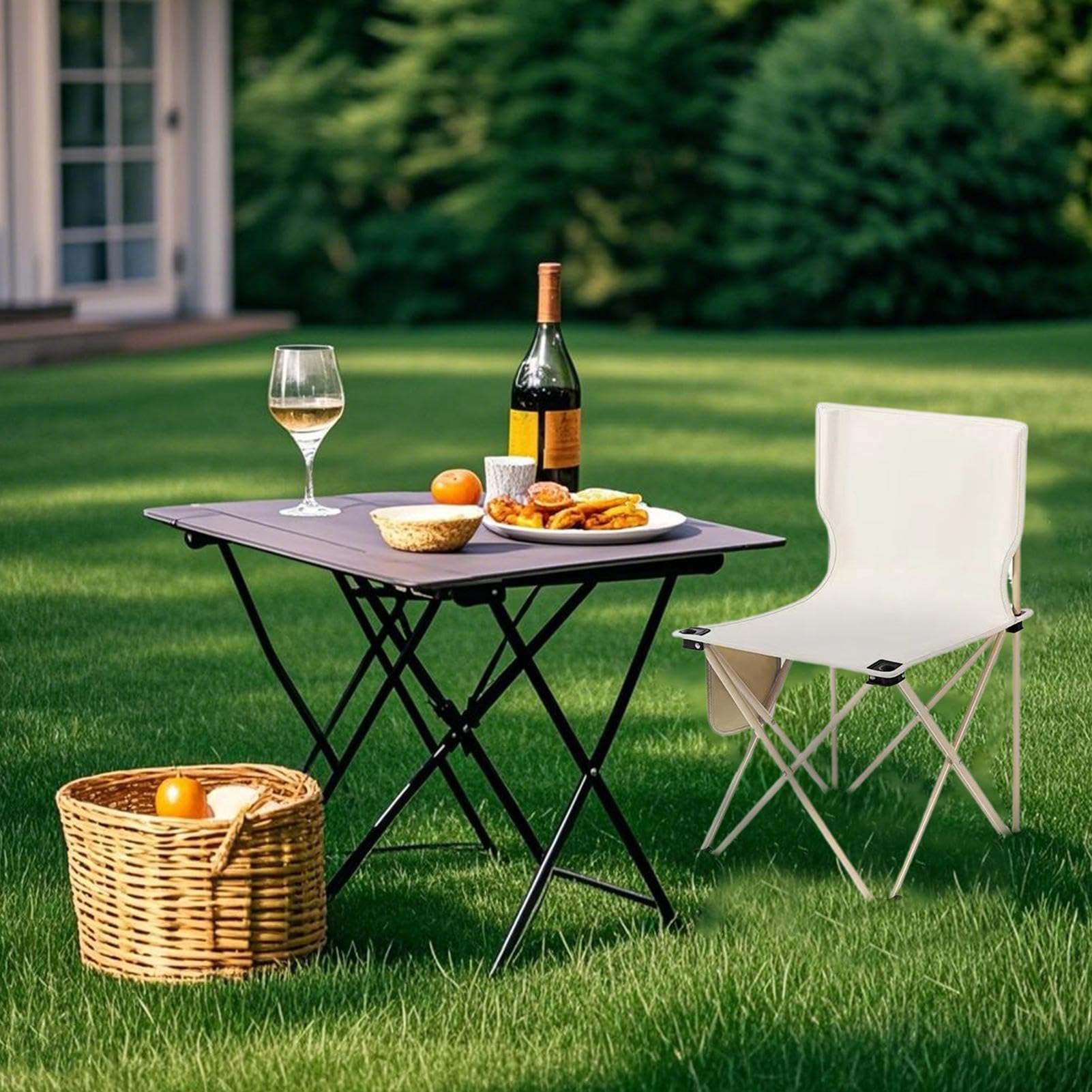 Chaise Pliante Matériel De Camping Robuste, Tabouret Pliable Portable