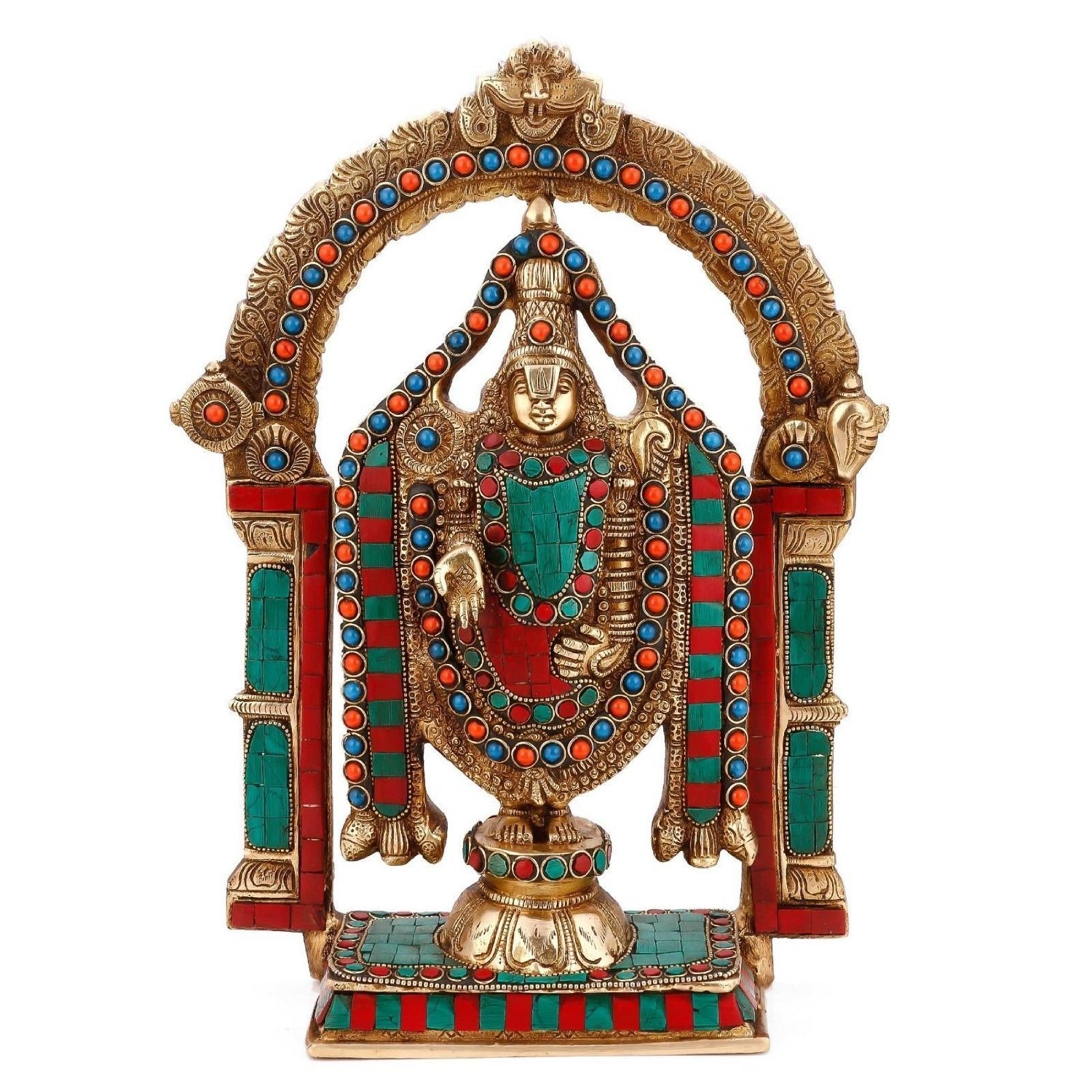 Buy AapnoCraft Big Brass Tirupati Balaji Statue Hindu God