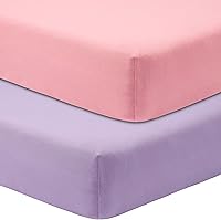 Vista 13 de Sábanas Ajustables para Pack and Play, Paquete de 2 Sábanas Pack n Play para Colchón Graco Pack n Play, Sábanas Unisex de Corralito para Niños