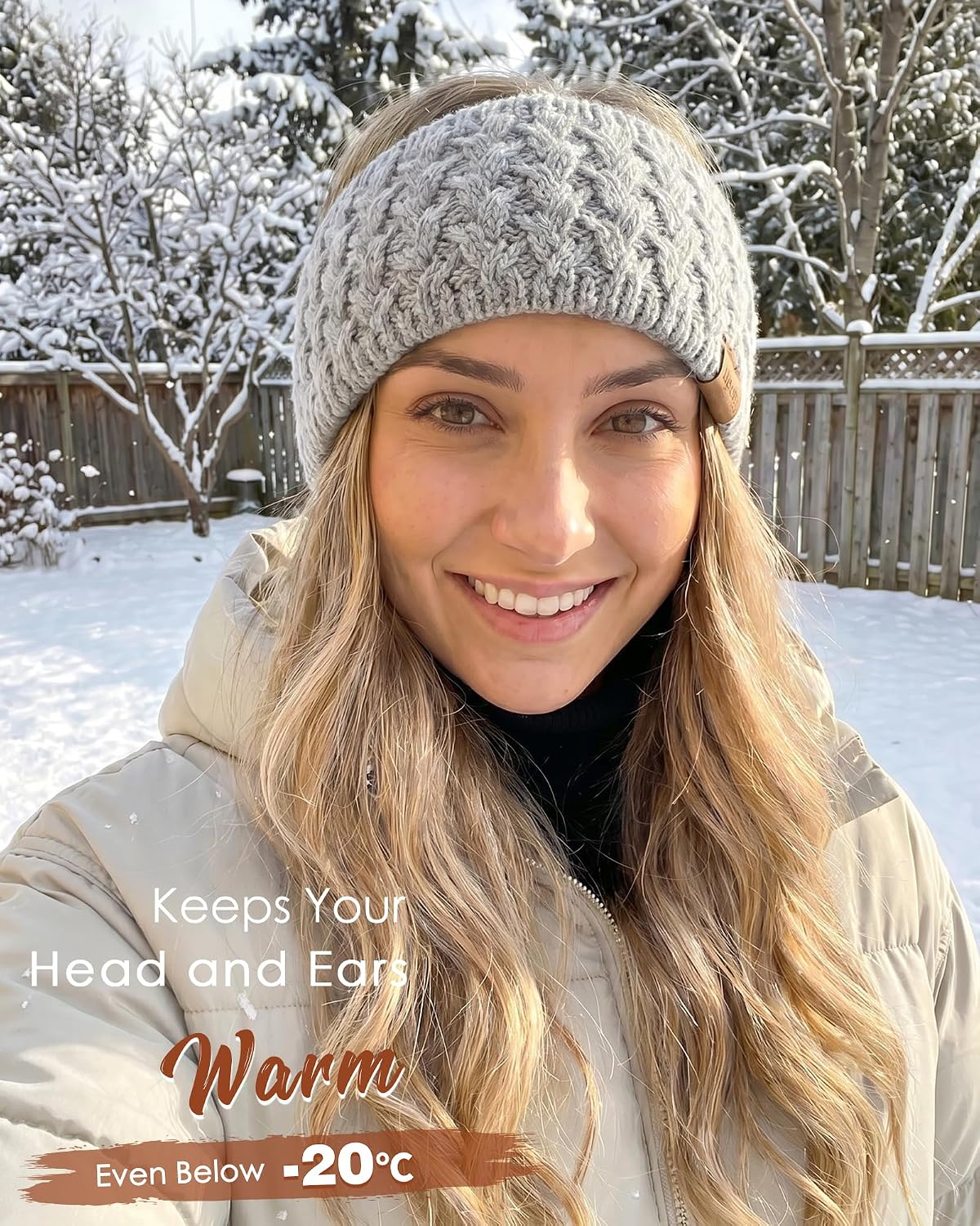 Sofier Women's Winter Headbands, 3 Pack Fleece Lined Ear Warmers Stocking