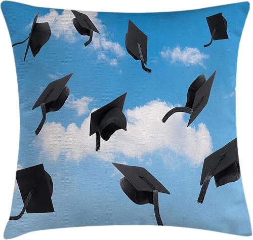 Miniatura 5 de Ambesonne Funda de cojín con diseño de hongos, diseño hippie de los años sesenta, chamánico psicodélico visionario, funda de almohada cuadrada