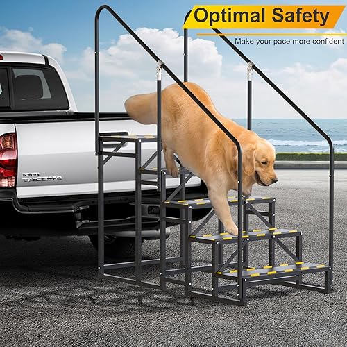 Miniatura 21 de Escalones de caravana con pasamanos, escalera de 4 escalones para bañera de hidromasaje con pasamanos, escaleras portátiles para caravana de 5ª