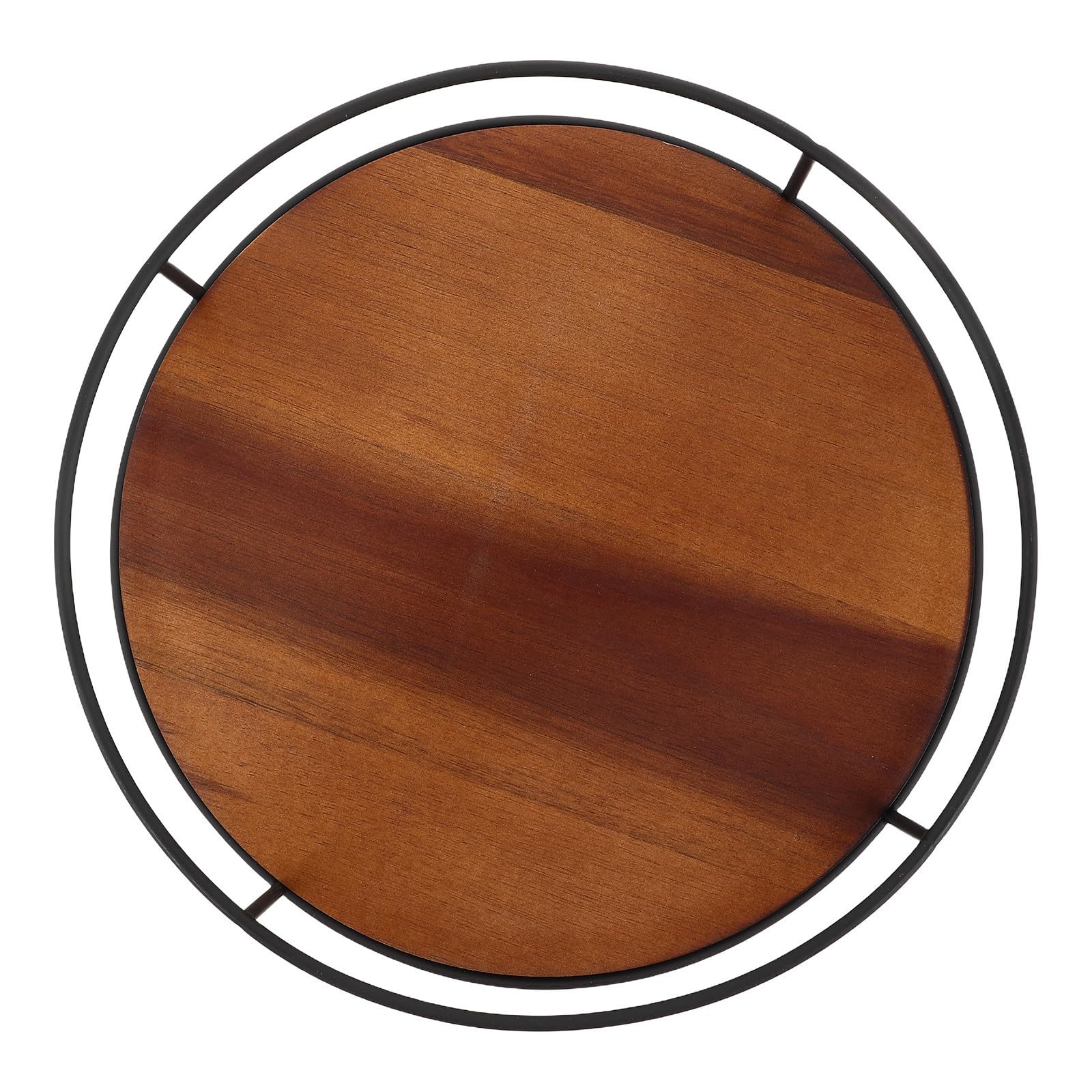 Lazy Susan Redondo de Madera para Cocina Organizador Giratorio Fácil de Usar y Bandeja para Especias, Adecuado para Encimeras y Mesas de Comedor