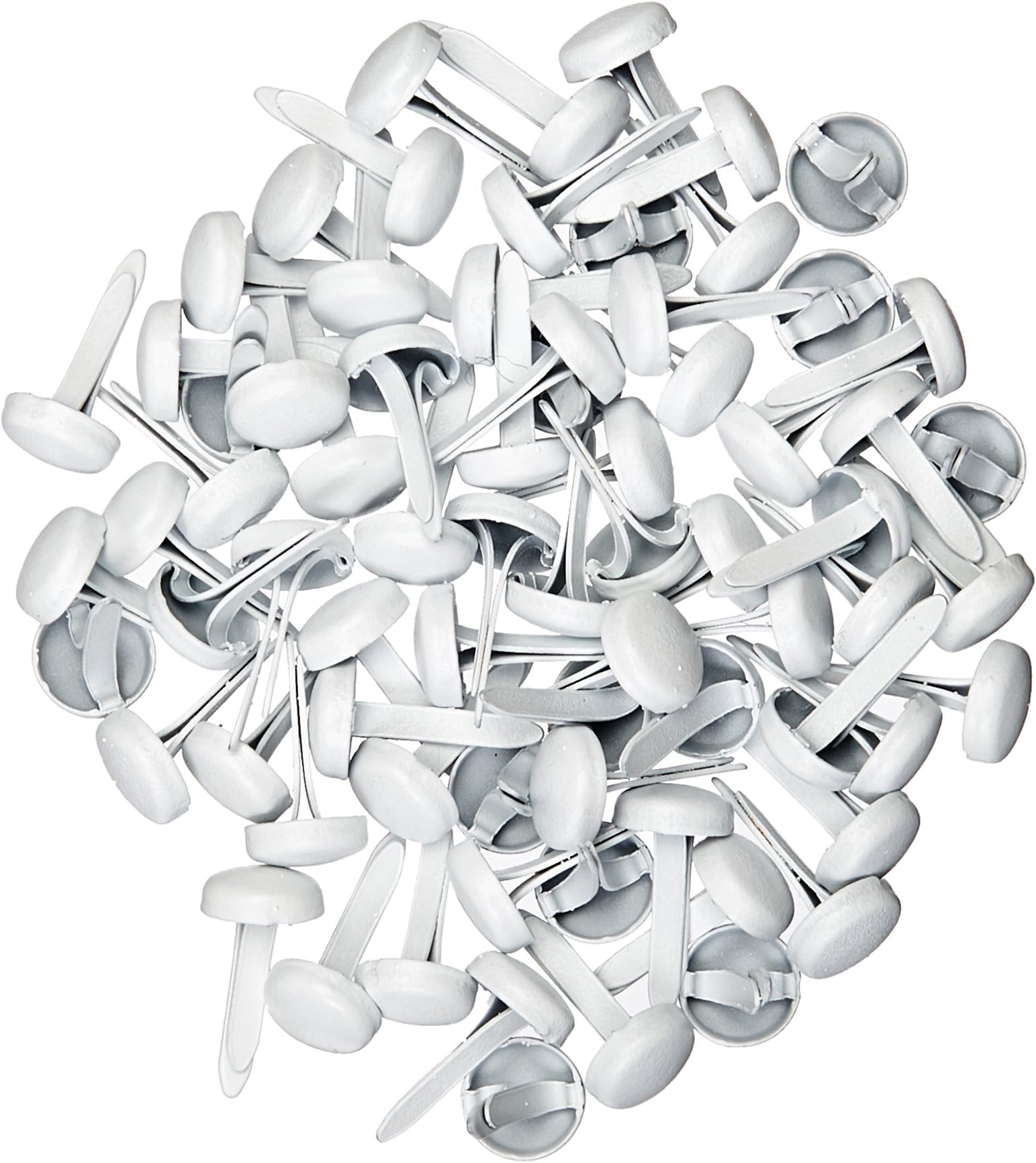 Bazzill Brads 5mm 75/Pkg, White