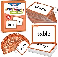 Vista 12 de Torlam 520 Tarjetas Flash de Palabras de Vista para Jardín de Infantes, Suministros para Escuela en Casa con Carpetas para Tarjetas y Anillos