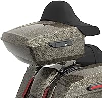 Vista 37 de Moto Onfire Harley Tour Pack King Tour Pack Accesorios Respaldo Pad Fit para Harley Touring 1997+ (Manchado Rojo (Brillante))