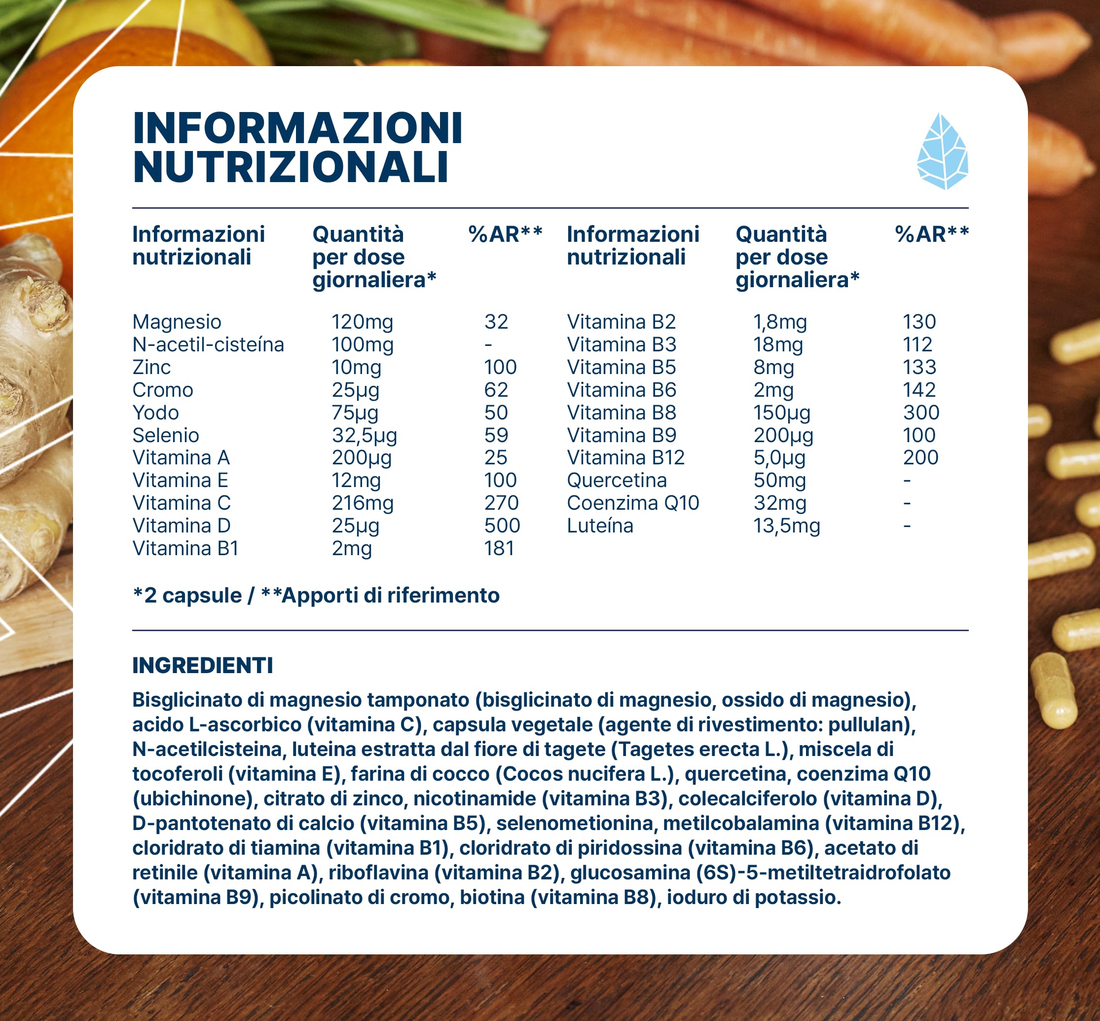 Multivitamine e Minerali 21 Nutrienti | Integratore alimentare | Magnesio, Vitamina B12, Vitamina D, Zinco | Antiossidante, Capacità cognitiva | 180 capsule | 3 mesi | Made in France | Nutripure