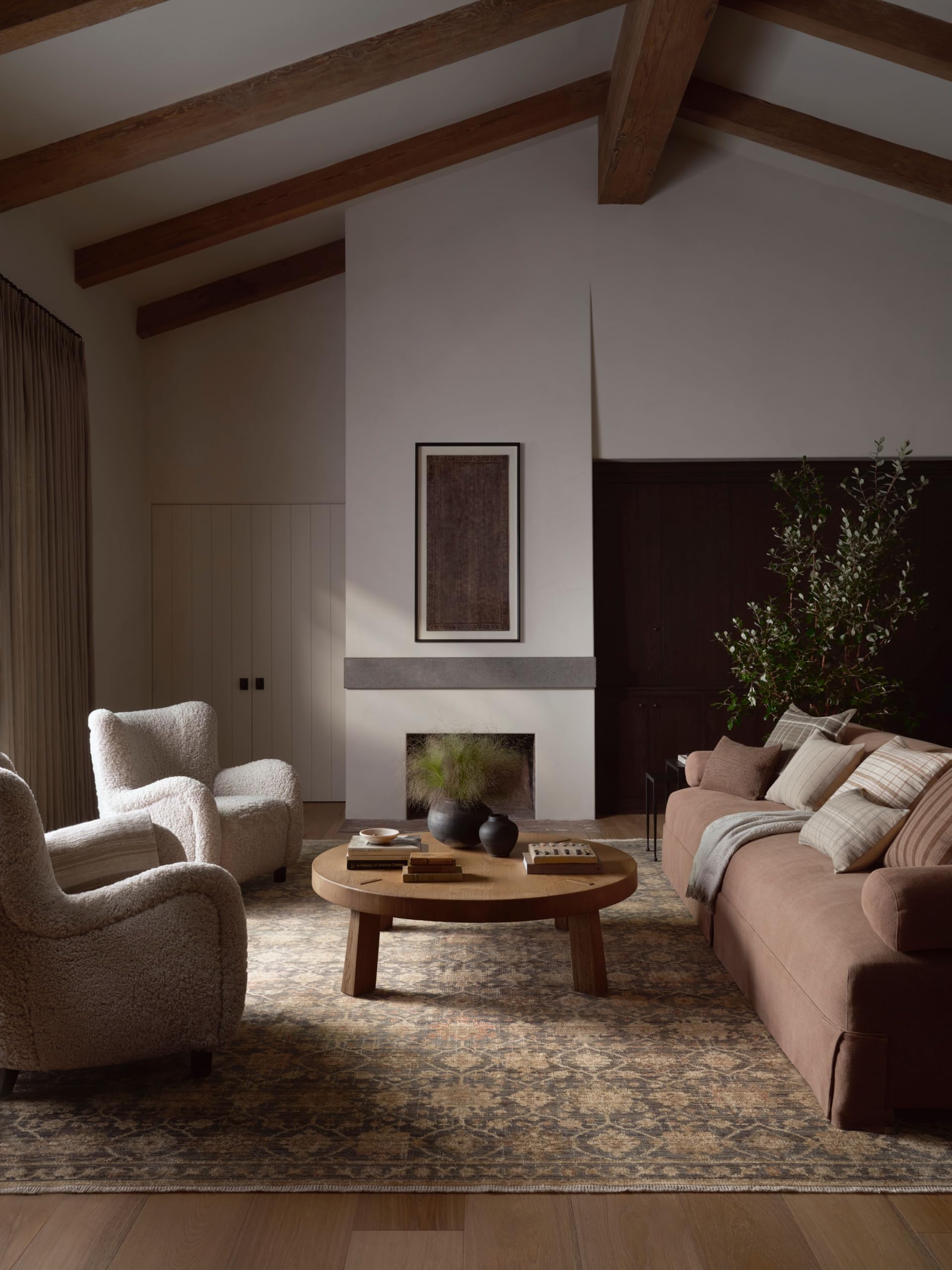 loloi amber lewis molly collection mol-03 ocean/sunset 8'-6" x 12' low pile area rug