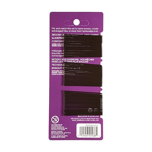 Miniatura 2 de Invisibles para el cabello Goody Styling Essentials de 2 pulgadas 60 unidades Negro