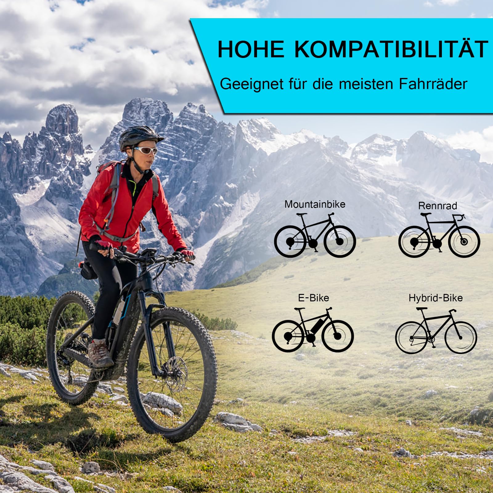 FIFTY-FIFTY Siodełko rowerowe MTB, wygodne siodełko rowerowe z pianki z pamięcią kształtu, miękkie, wodoodporne siodełko rowerowe dla mężczyzn i kobiet, kompatybilne z MTB, rowerem wyścigowym