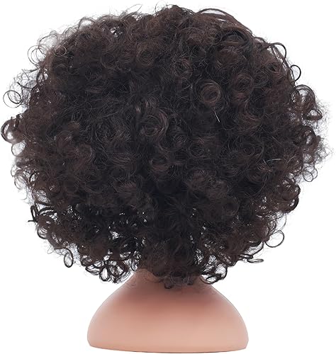 Miniatura 4 de Bigll Mirabel Peluca para niñas, disfraz de Encanto para niños, con lentes verdes, aretes azules, Halloween, cosplay