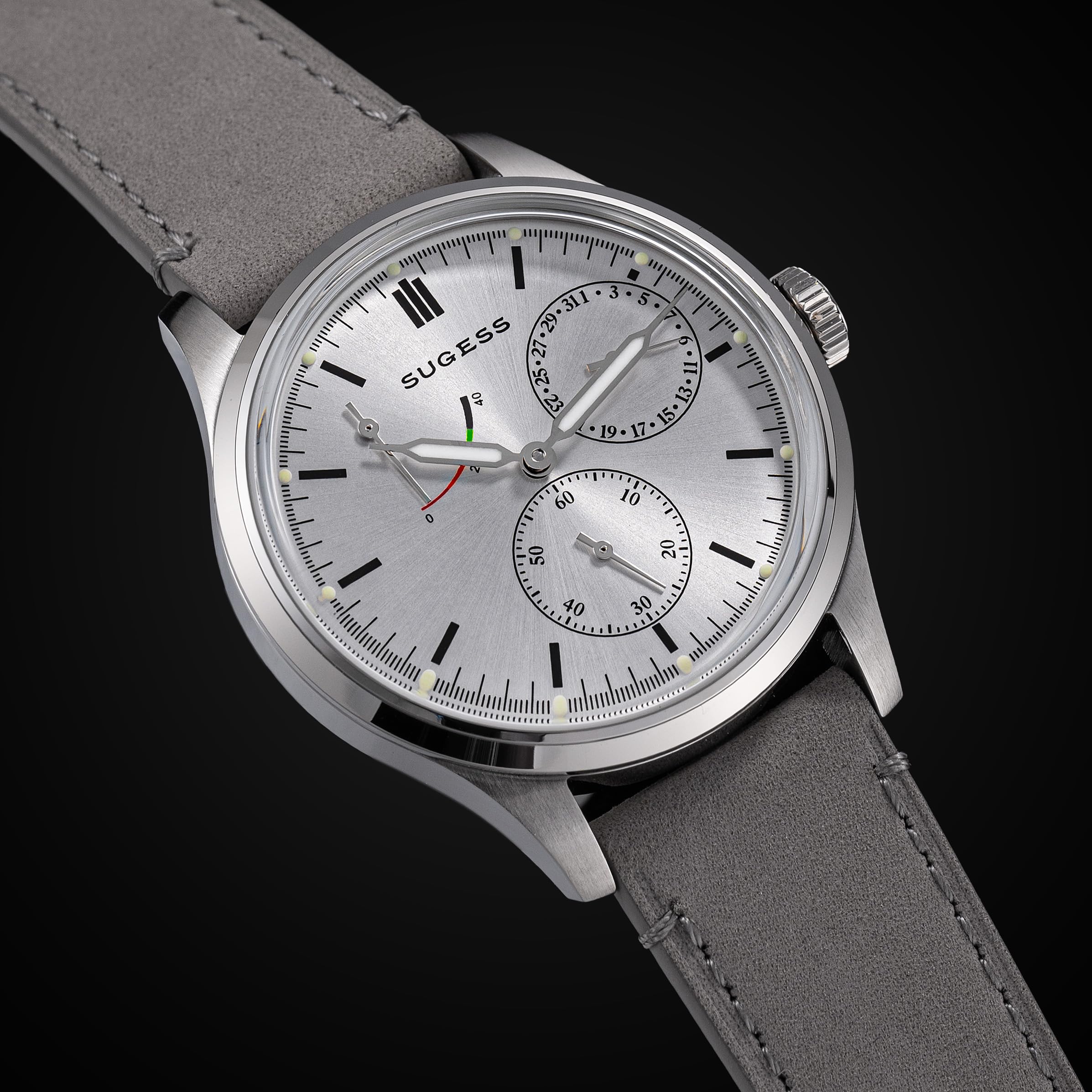 Sugess S458.SW.G Art Master Fashion automatische mechanische Herrenuhr aus gewölbtem Glas Möwe 1963