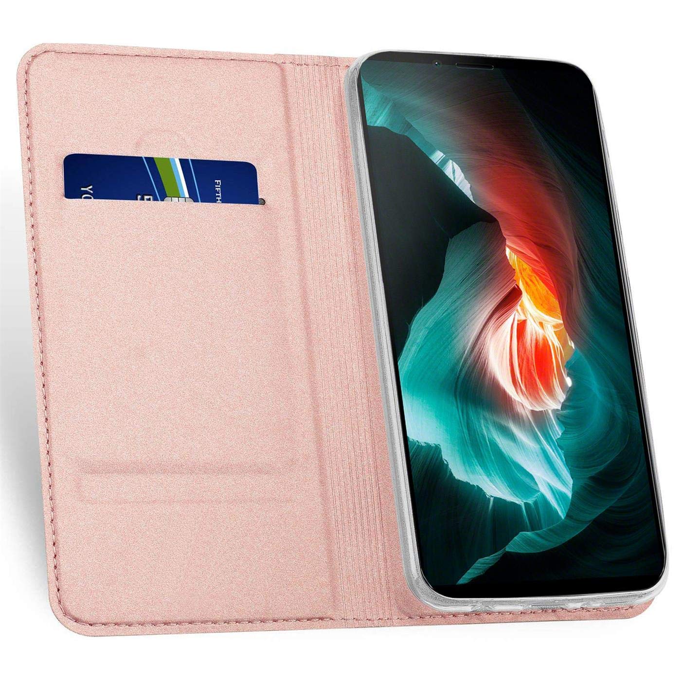 Cover-Discount Sony Xperia 10 V - Custodia in pelle blu-Copy
