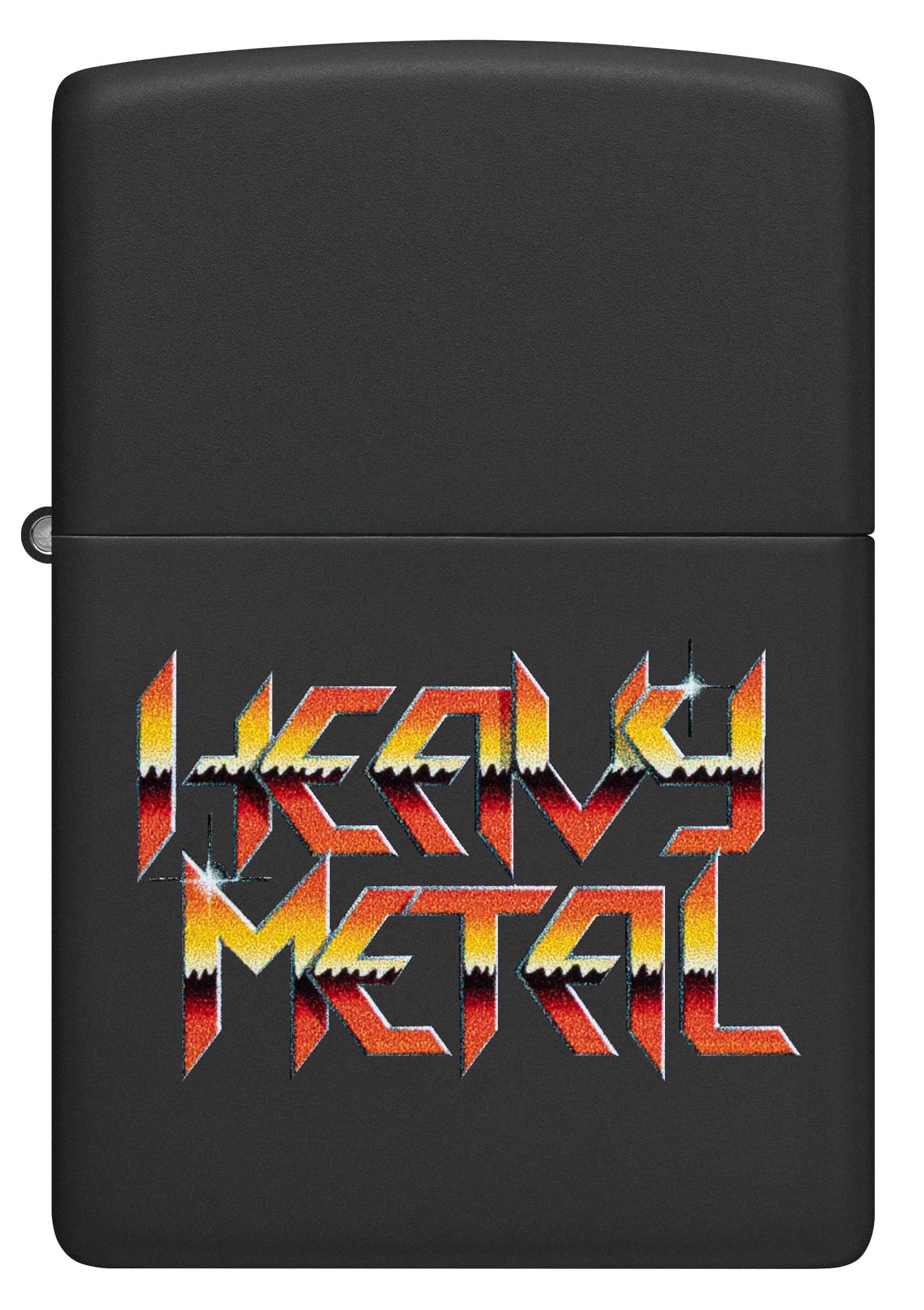 Zippo Sturmfeuerzeug - Heavy Metal, Black Matte, Color Image - Nachfüllbar - Wiederverwendbar - Windfestes Design - Geschenkbox - Made in USA