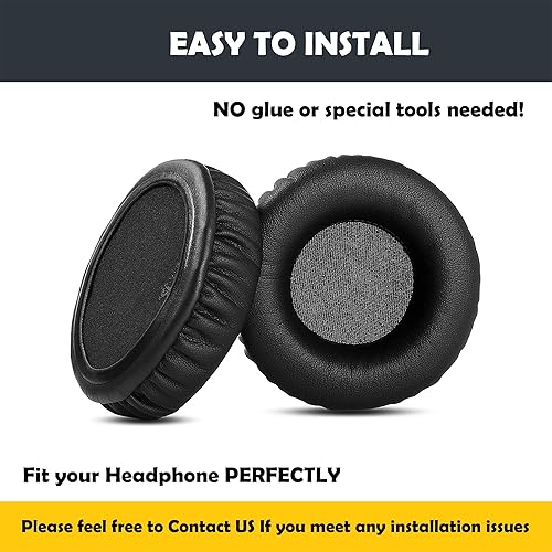 Miniatura 4 de HTINDUSTRY Almohadillas de repuesto de alta calidad compatibles con Philips SBC-HM450 SHB5500 SHL8805 almohadillas para auriculares con piel de