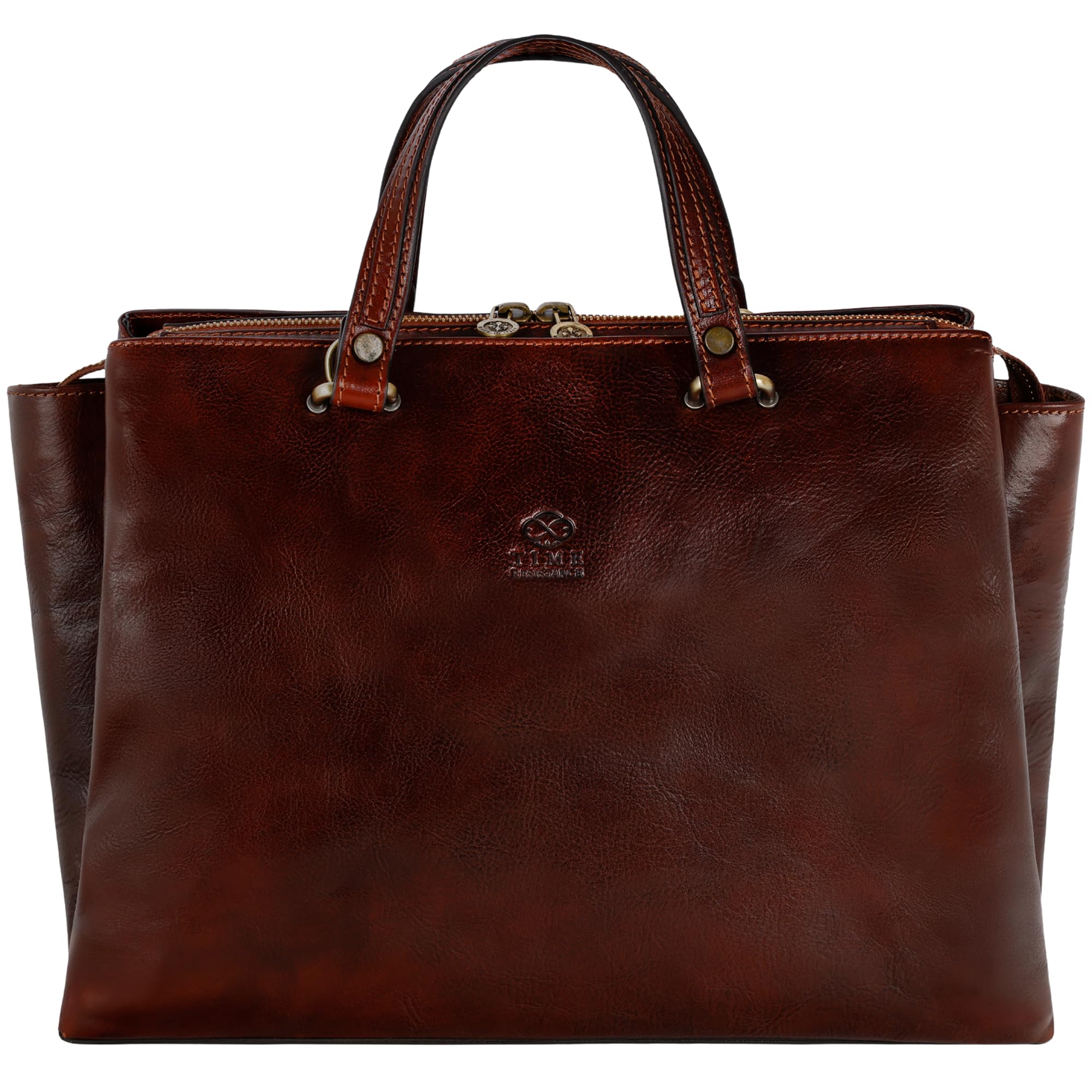 Time Resistance Leather Handbag for Women - Italian Handmade Bag - Top Handle Bag - Ladies Handbag - Cowhide Purse - Shopper