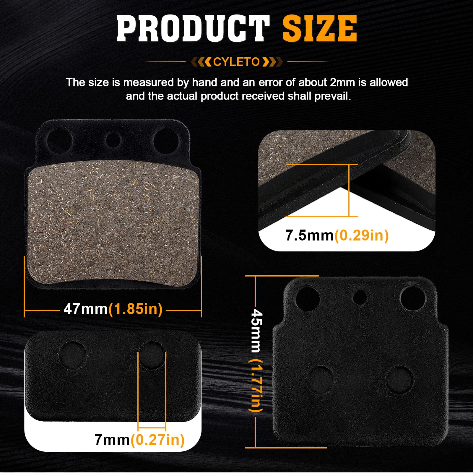 2004 Kfx 400 Accessories Front Brake Pads For Suzuki LTZ400 / Z400 ( 2003-2010) - Semi-Metallic, High Heat Resistant Suzuki Ltz400 Brake Pads