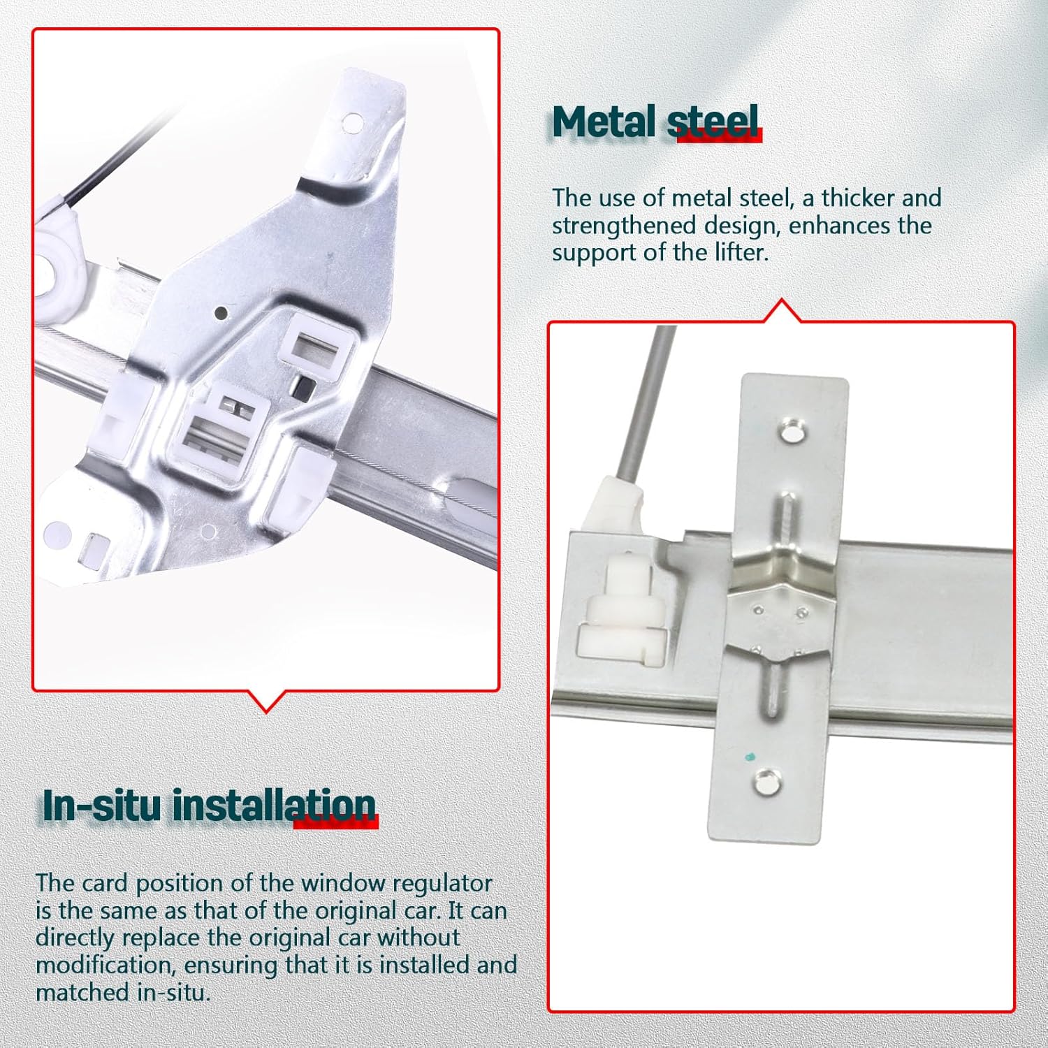 FINDAUTO Rear Right Side Power Window Regulator with Motor Replacement for 2000-2005 for Chevrolet for Impala, 741-623