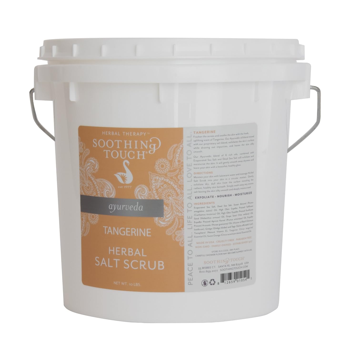 Soothing Touch Herbal Salt Scrub, Tangerine, 10 Pound Soothing Touch Herbal Salt Scrub, Tangerine, 10 Pound
