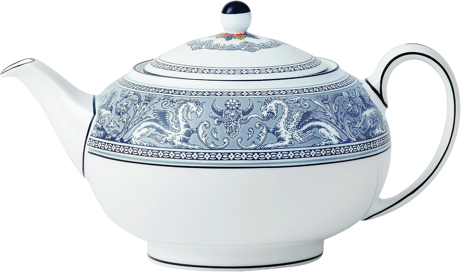 Wedgwood Florentine Teapot, Indigo White/Blue Teapots