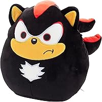 Vista 3 de Squishmallows Original 8-Inch Shadow - Sonic The Hedgehog- Official Jazwares Plush - Collectible Soft & Squishy SEGA Stuffed Animal Toy - Add to