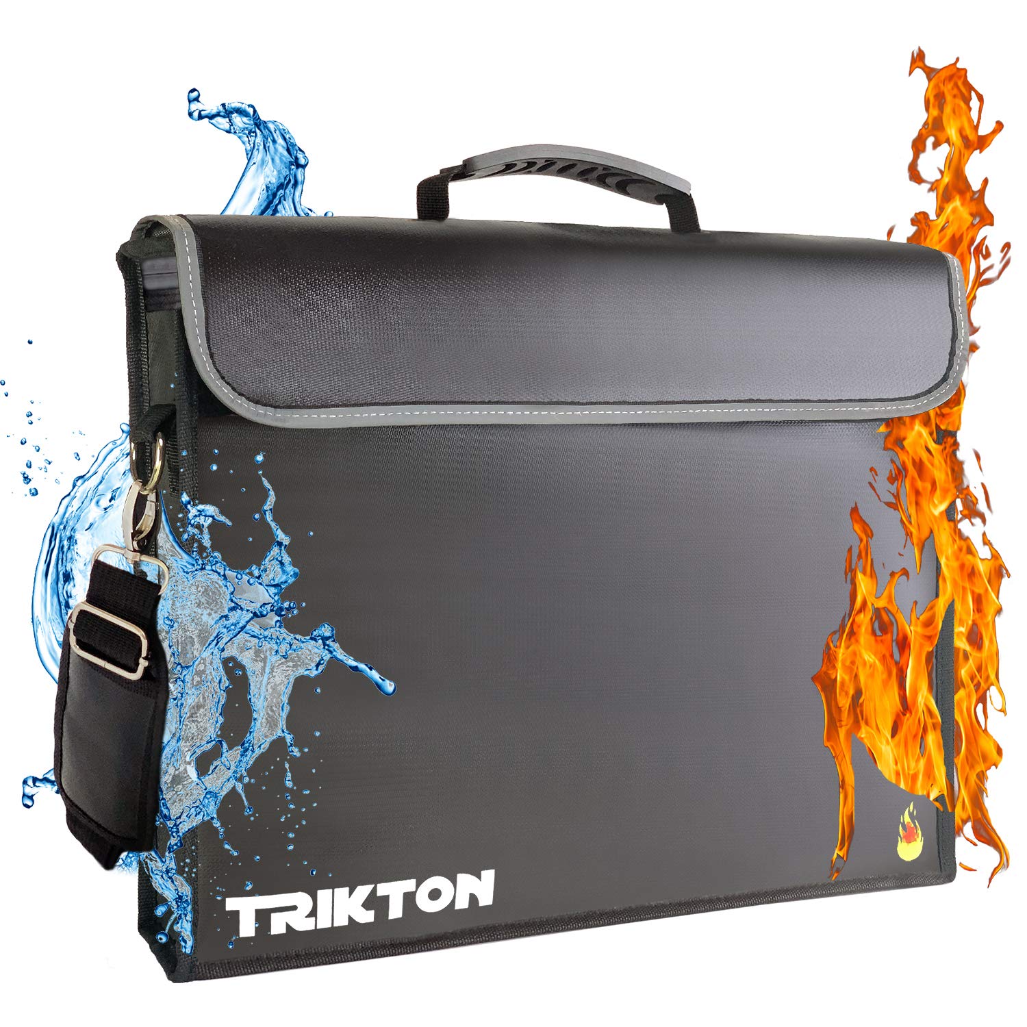 Fireproof and Waterproof Document Bag XL 16x12x3.5 with TSA Lock