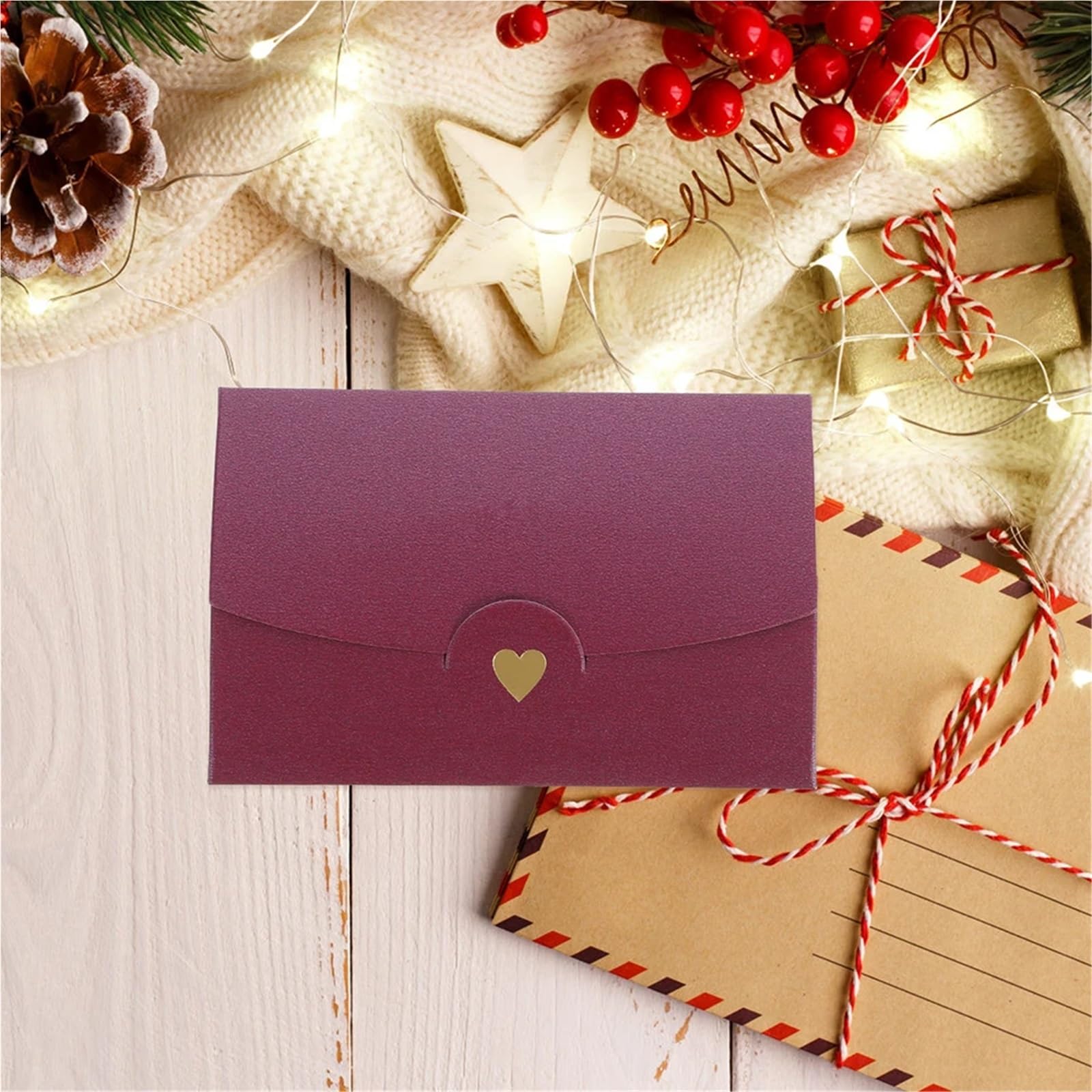Koperty na karty podarunkowe 200 szt. Perłowo-białe złoto Mini koperty listy 5x7cm Eleganckie zaproszenia święta, wesela, kartki z podziękowaniami