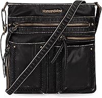 Vista 9 de Montana West Crossbody Bag for Women Multi Pocket Shoulder Medium Travel Purses Ultra Soft Washed Leather