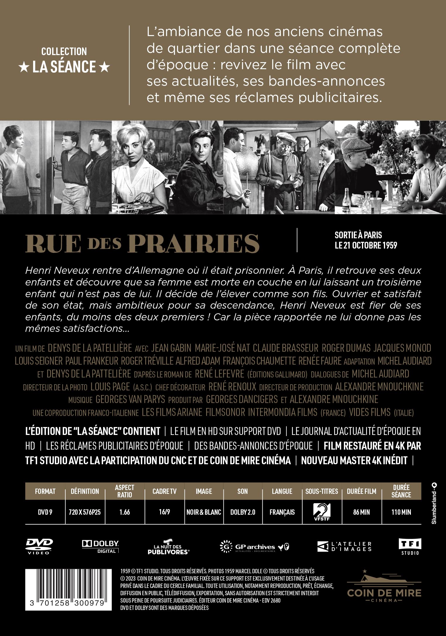 Image secondaire de Rue des Prairies - Édition 4K Restauration