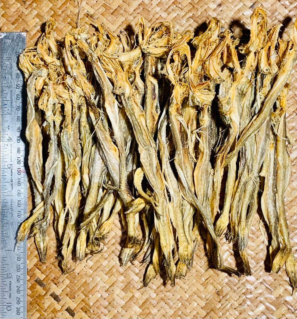 KOO Retails Dry Bombay Duck Fish Bombil, 100g Human Consumption Dry Fish, Sun Dried