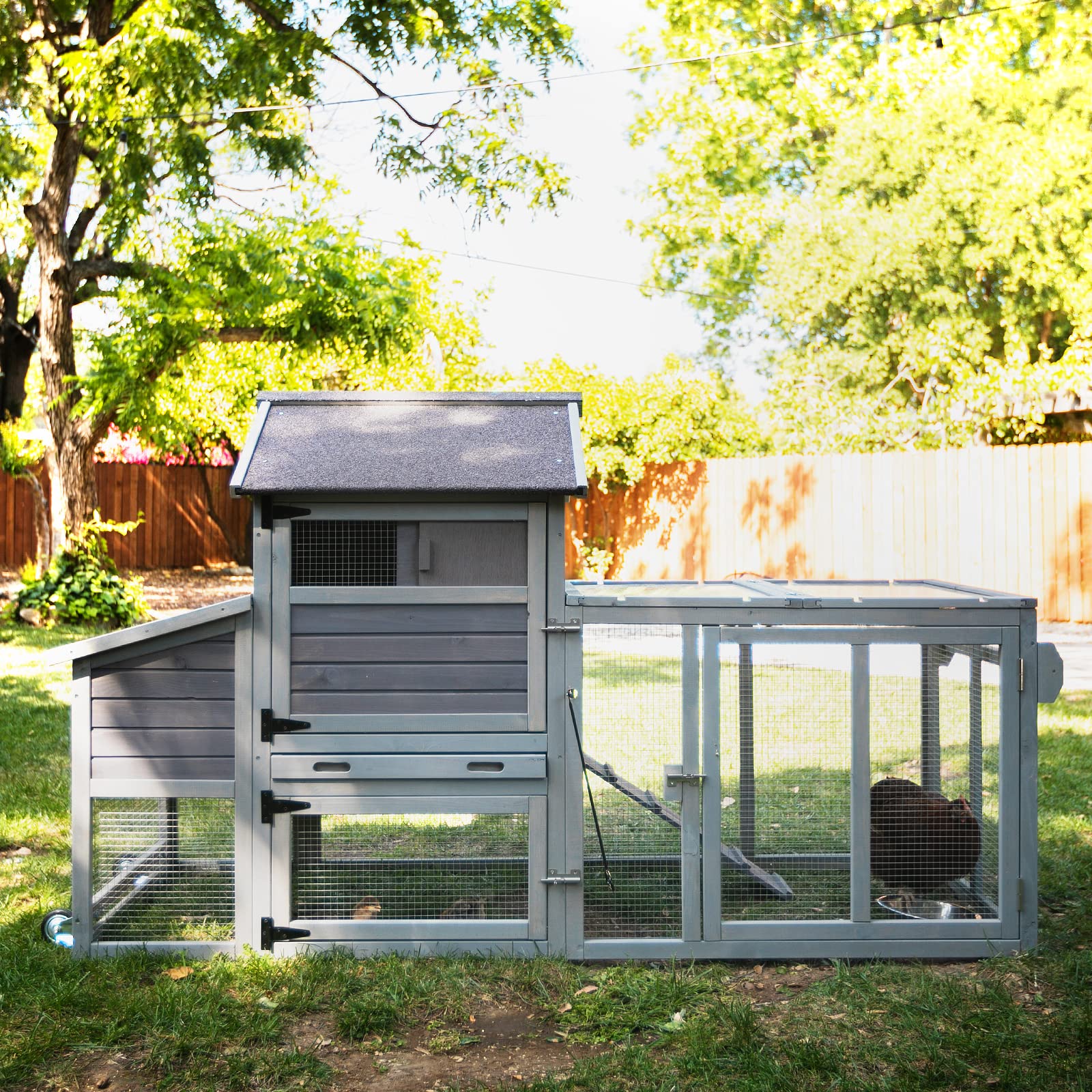 Buy Aivituvin Chicken Coop for 23 Chickens with Wheels, Mobile Hen