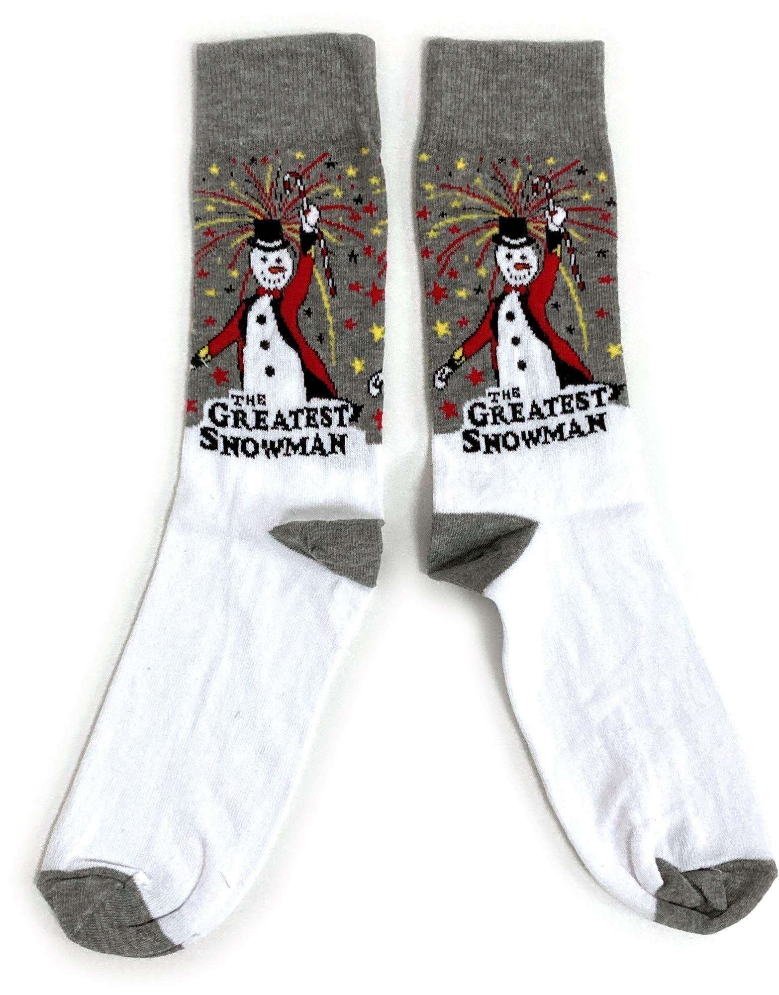 Sock Shack Men's Grey The Greatest Snowman Showman Socks 6-11 Uk / 39-45 Eur / 7-12 Us