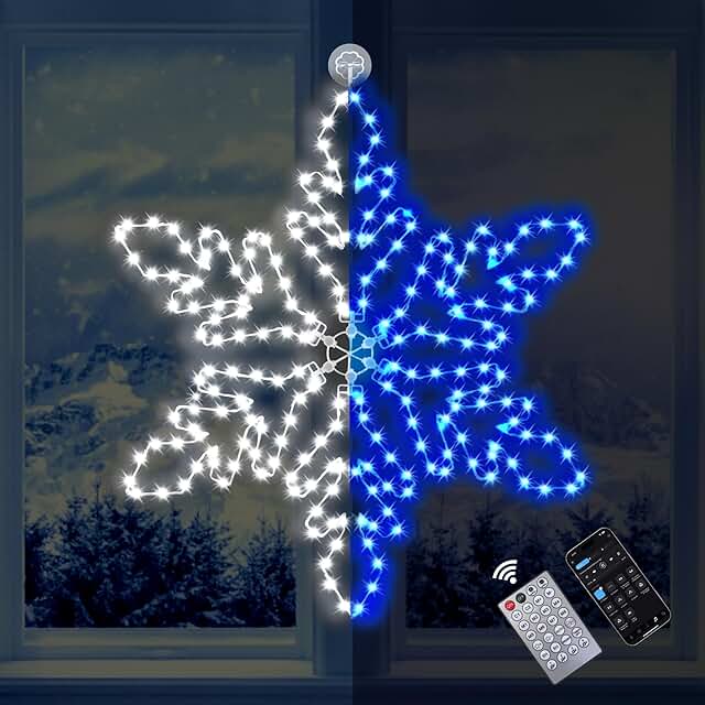 Led Snowflake Lights Outdoor, 36