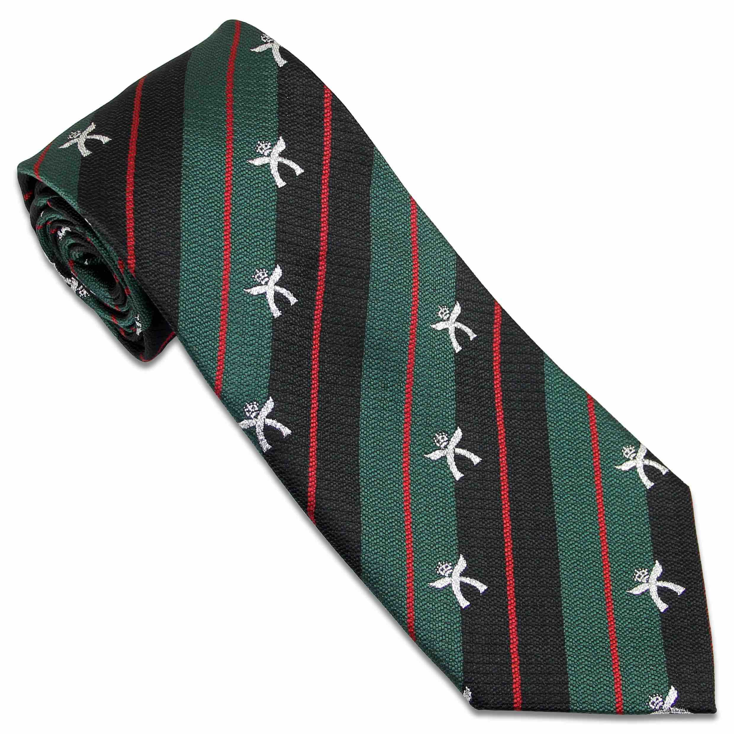 The Regimental Shop Men's Multicolour Royal Gurkha Rifles Polyester Regital Tie