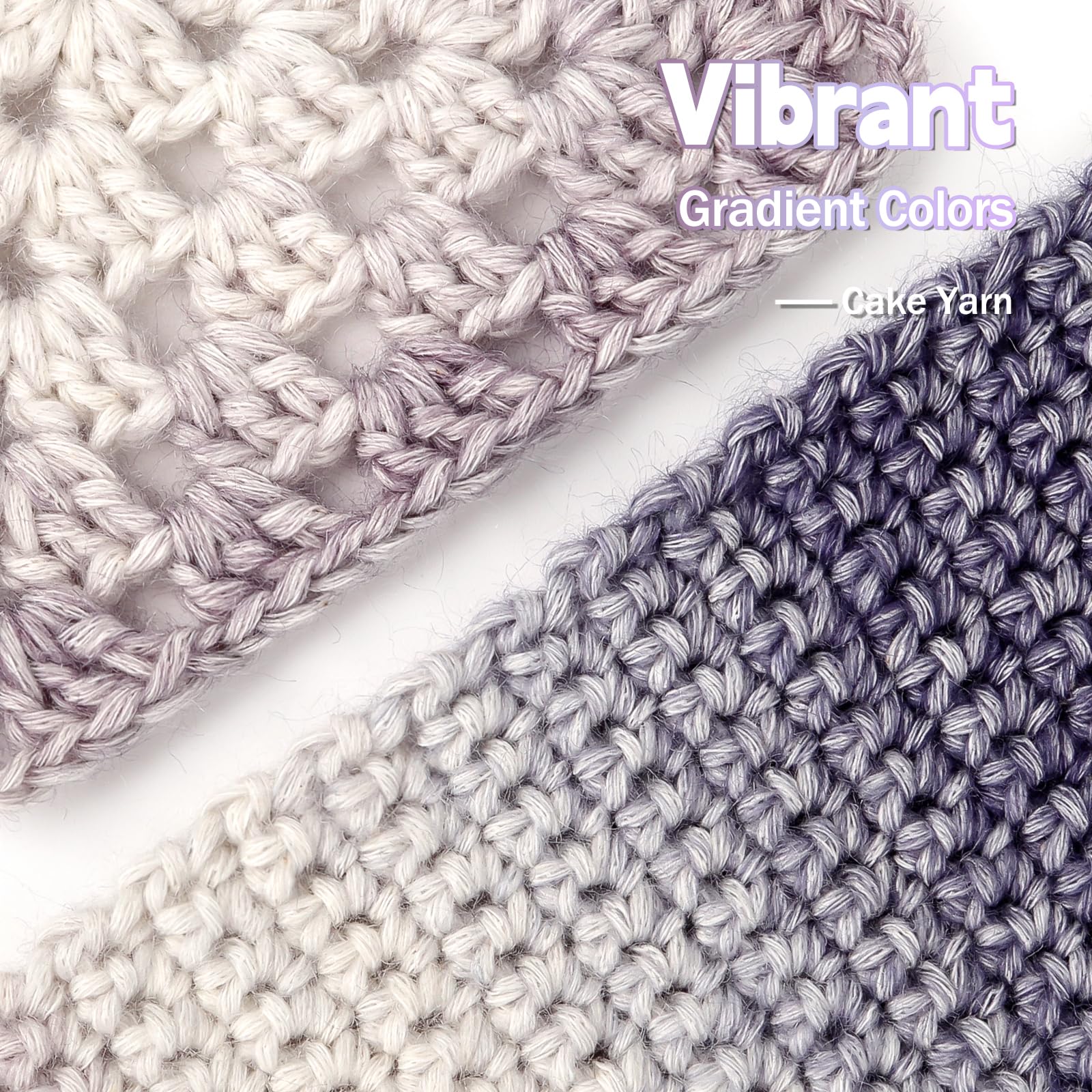 Reessy Ombre Yarn, Gradient Cake Yarn - Image 3