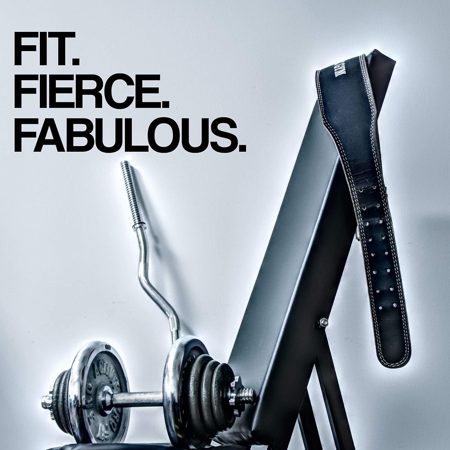 My Vinyl Story FIT Fierce Fabulous Motivational Wall Decal Quote Inspirational Wall Decor for Home Gym Decor Sticker Art Fitness Be Focused & Motivated and Achieve Results 22x12 inches