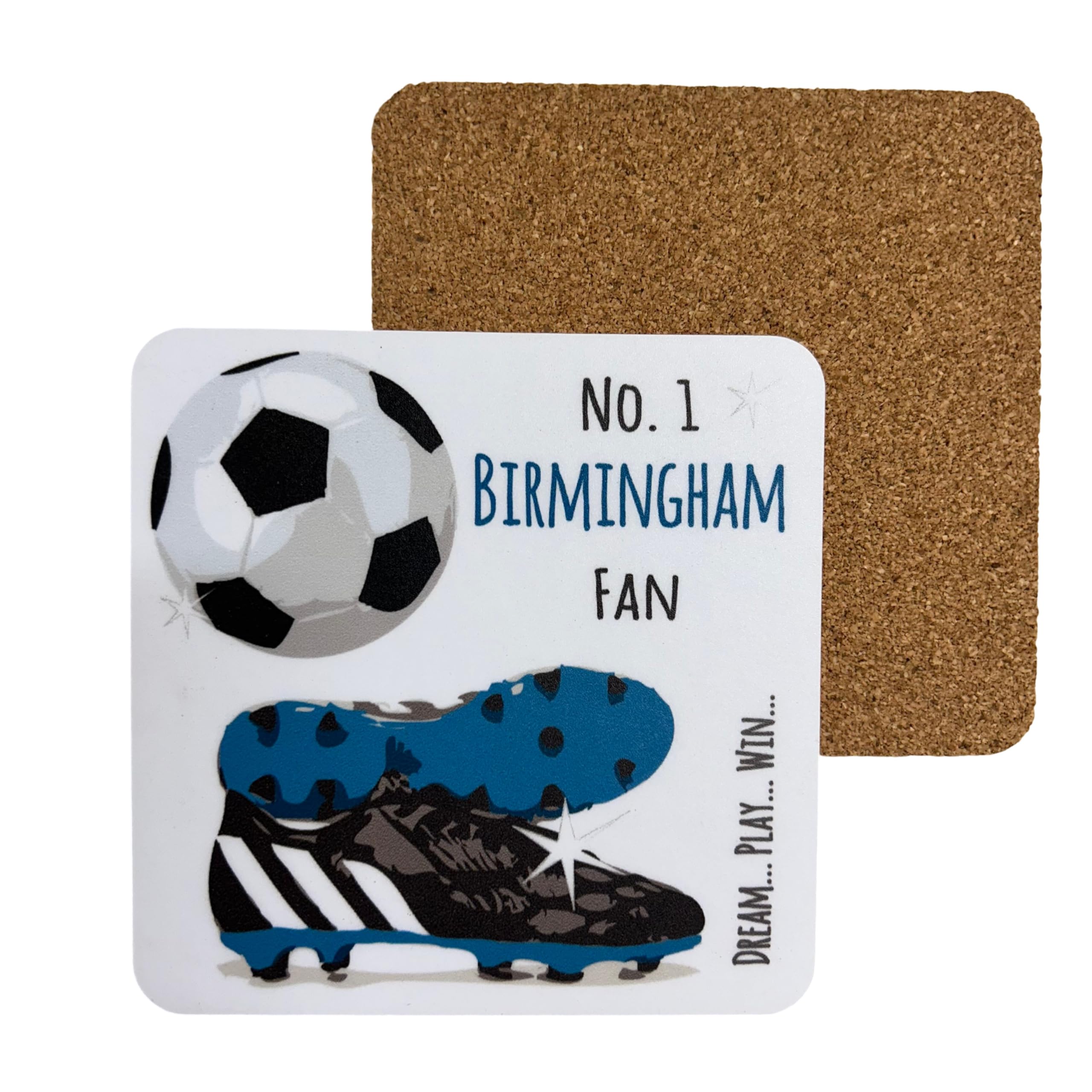 Birmingham City FC Football Club Fan - COASTER DRINK MAT - by WHITE COTTON CARDS (C-FN91)