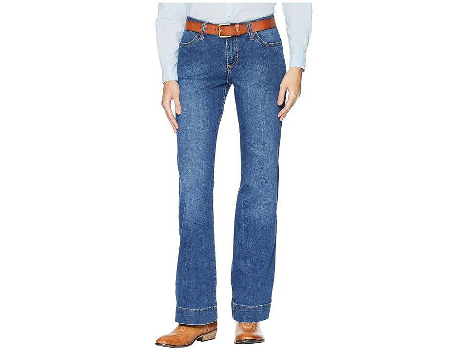 

Wrangler Retro Mid-Rise Wide Leg Jeans (Medium Blue) Women's Jeans
