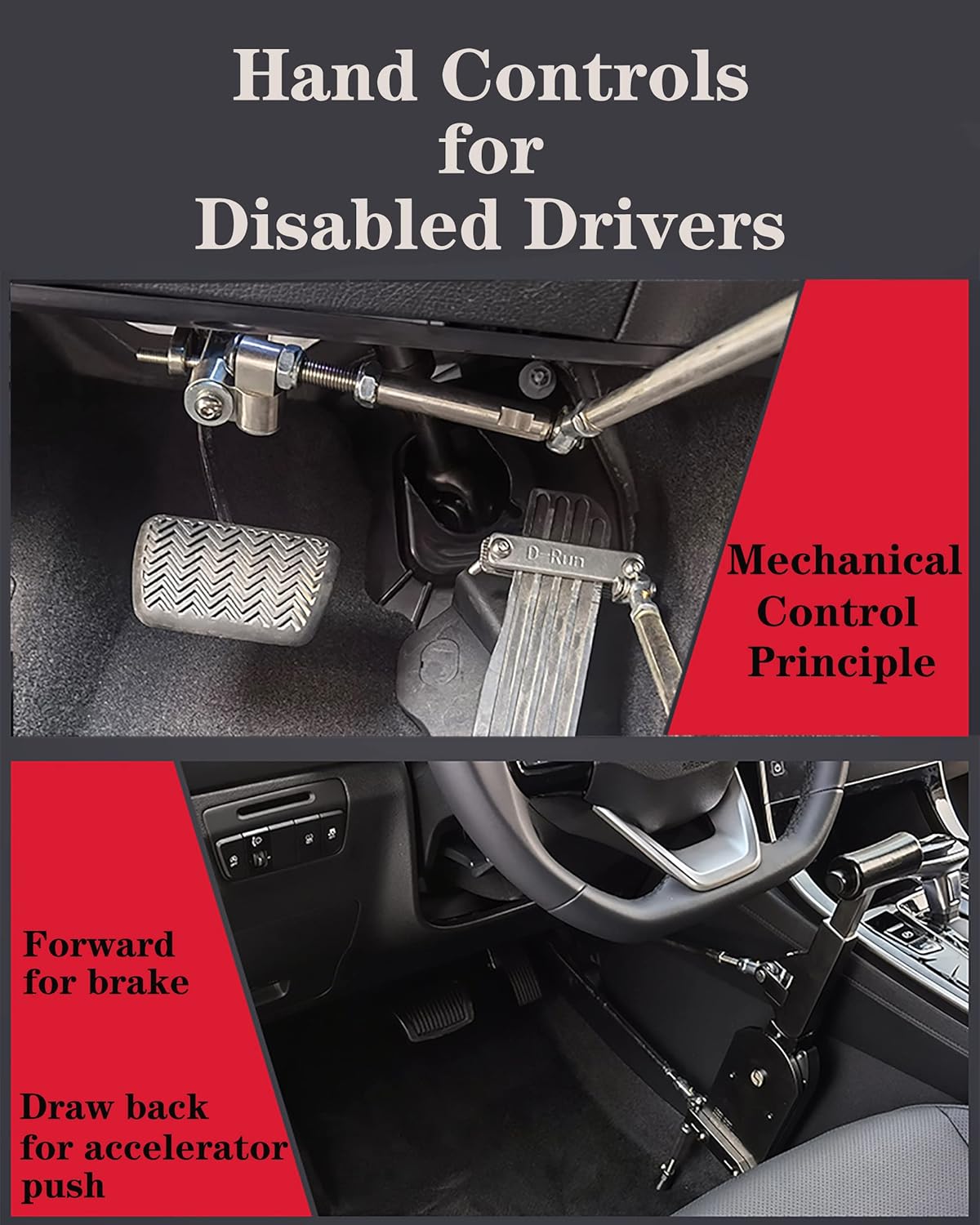 Adjustable Hand Controls for Disabled Drivers, Car Kuwait Ubuy