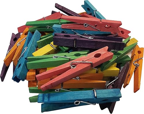 Teacher Created Resources STEM Basics: pinzas multicolor para la ropa, paquete de 50