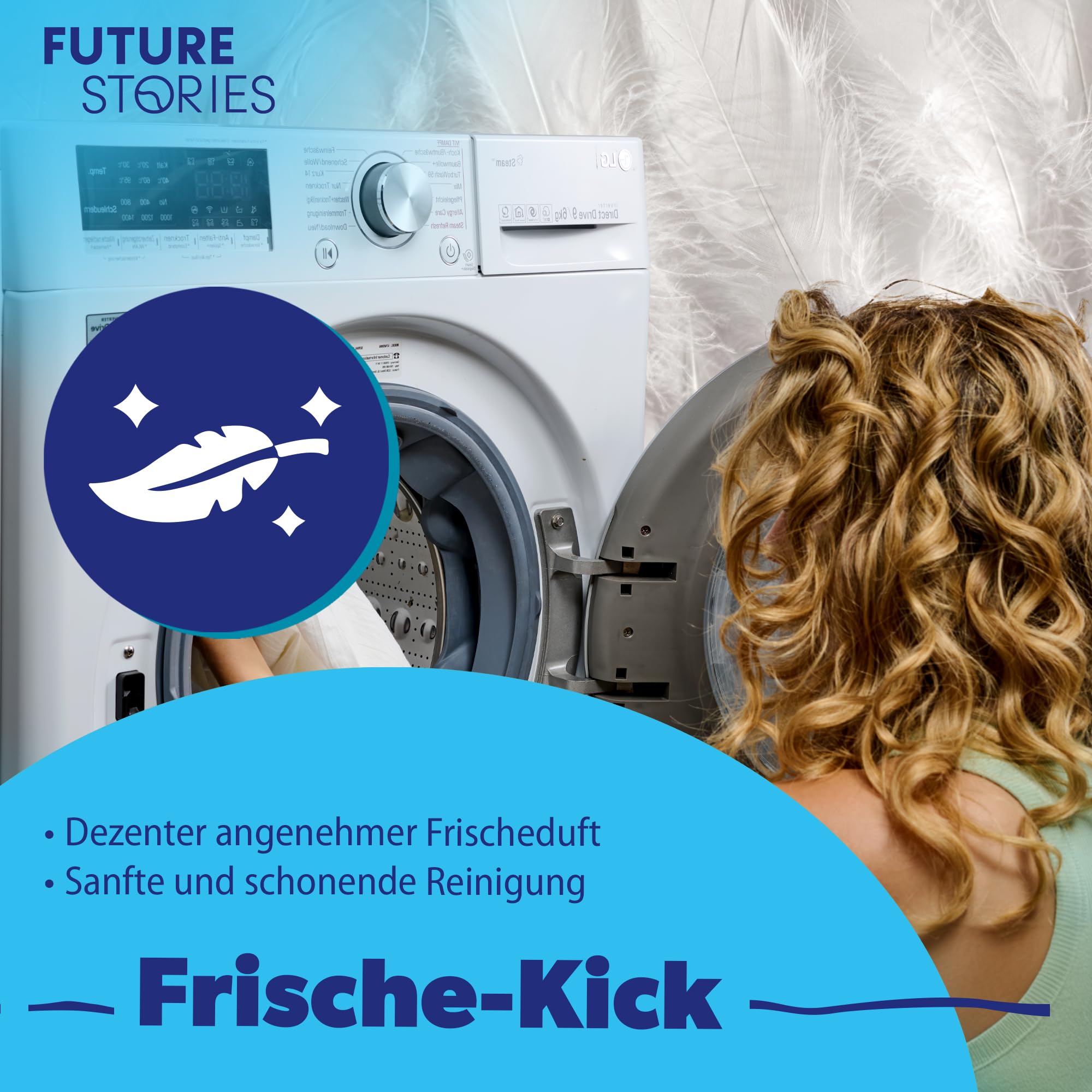 Future Stories Feuilles de lessive Laundry Sheets - Lessive complète 60 lavages - Végétalien - Édition limitée Sensitiv