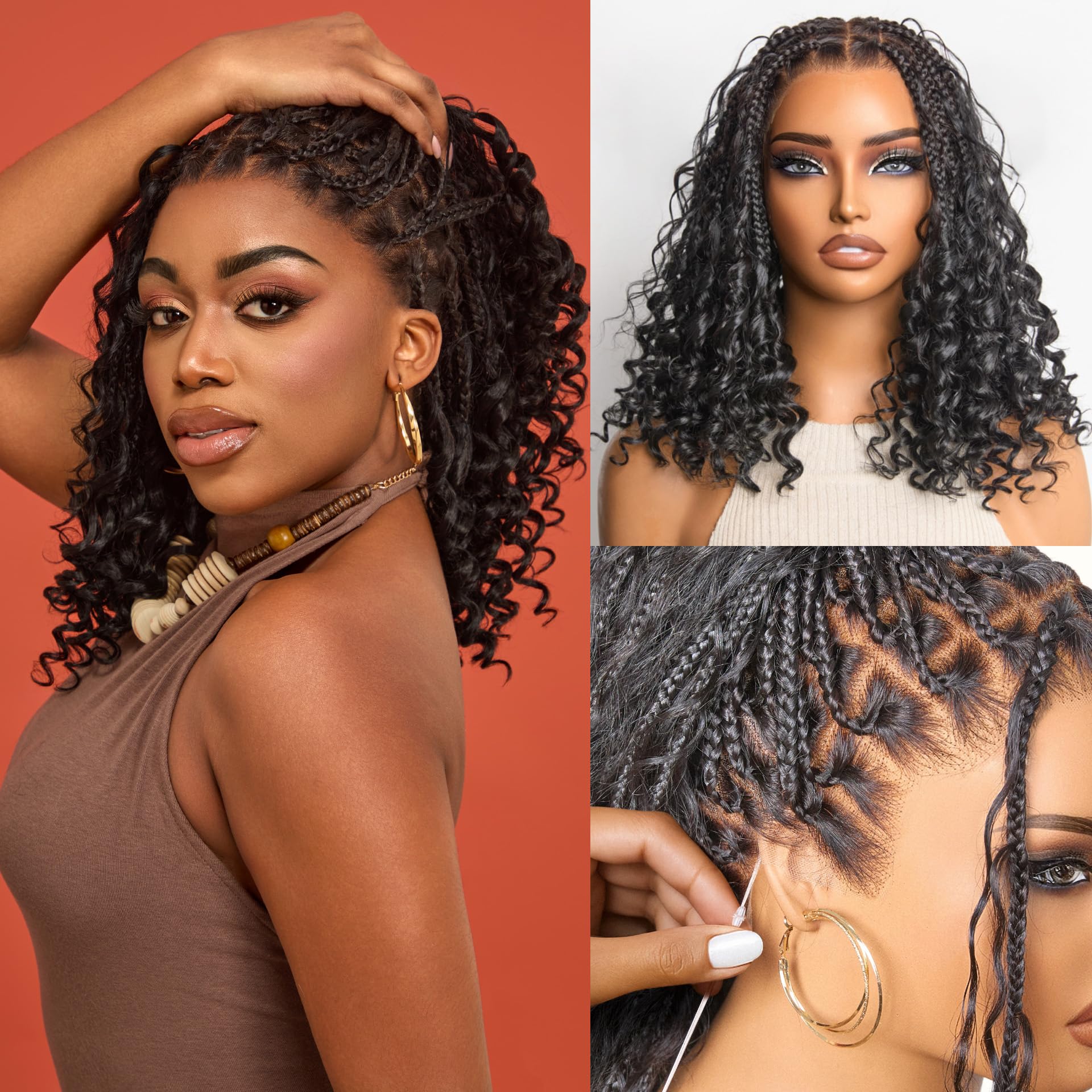 Amazon.com : LUVME HAIR Readitress Real Full Lace Boho  display picture 1