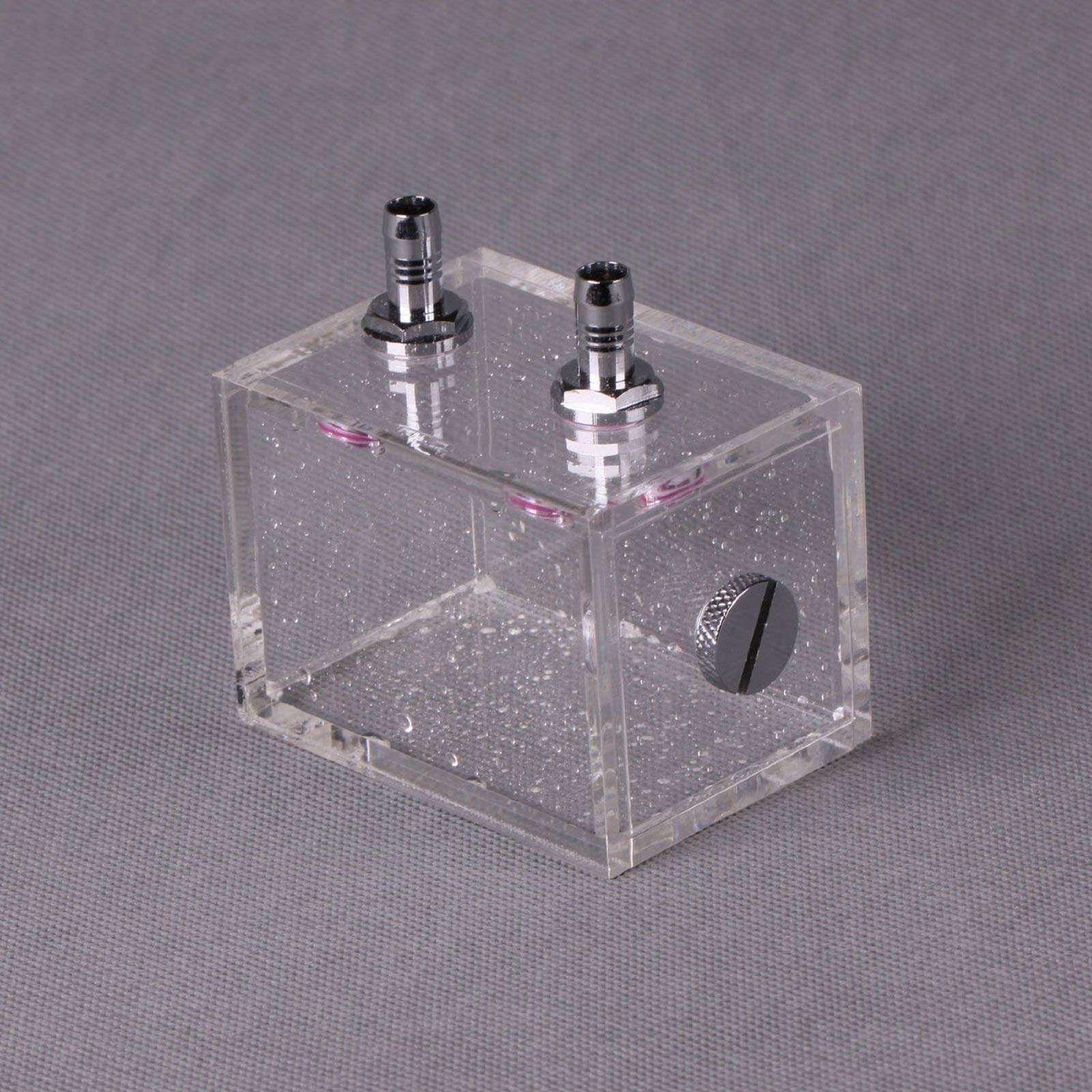 Nikou Réservoir de Refroidissement à Eau de 200 ml en Acrylique, Réservoir de Pompe de Refroidisseur d'eau de PC Transparent Système Liquide Refroidisseur, pour Ordinateur