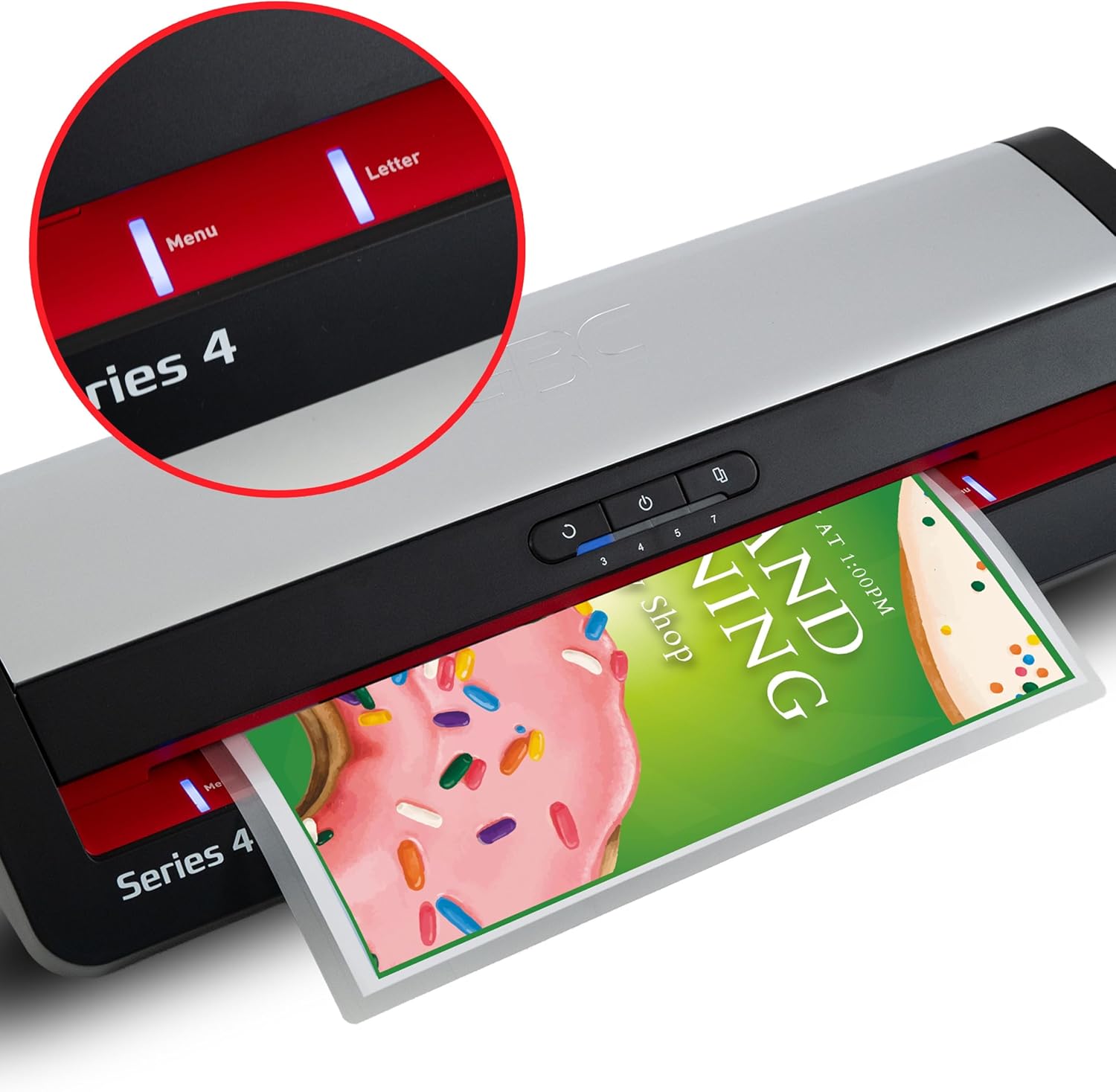 GBC Laminator Machine, 13" Wide Format 4-Roller Professional Pouch Laminator with Auto Reverse Anti-Jam (480HS)