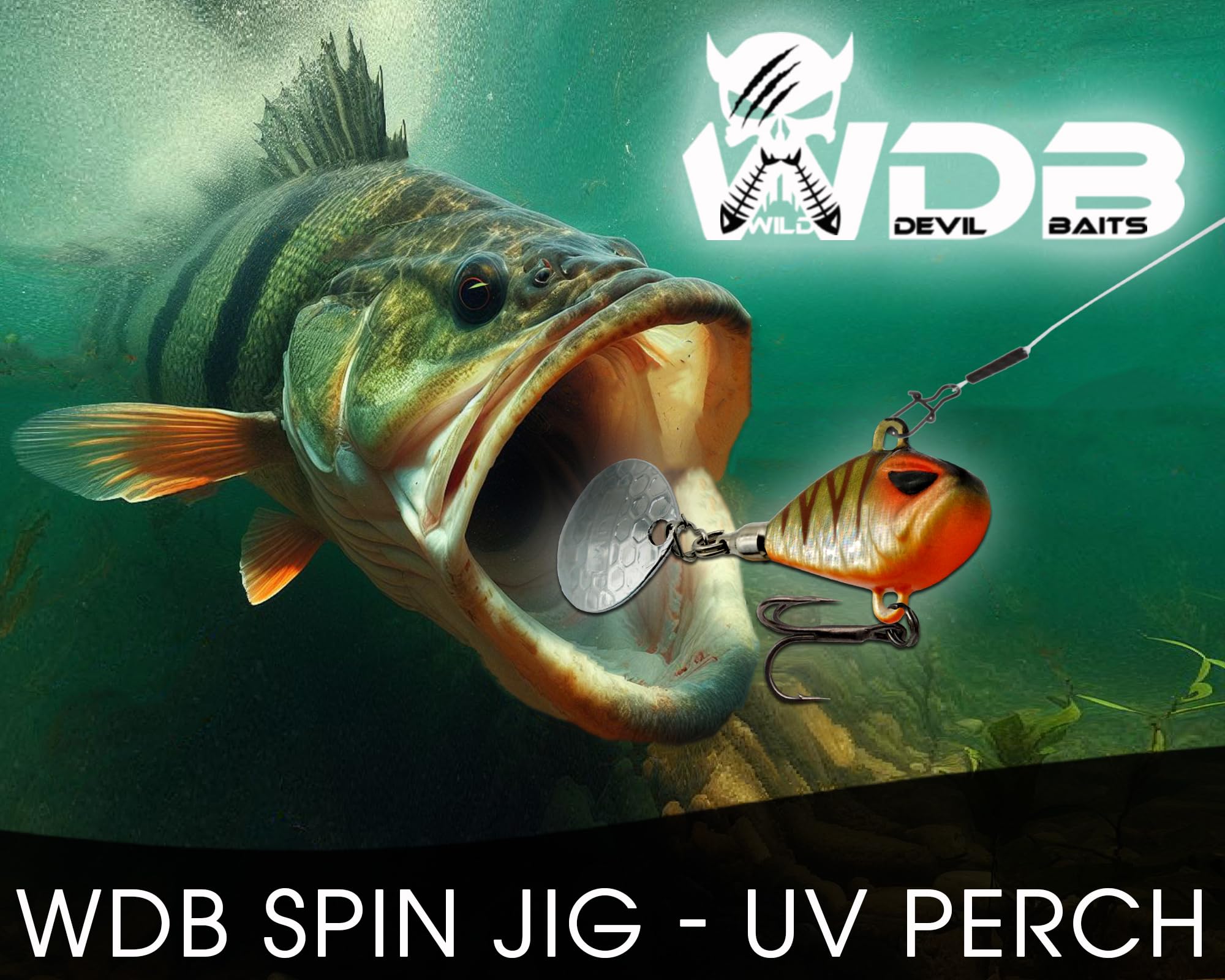 Wild Devil Baits Multi Tail Spin Jig - Señuelo de pesca